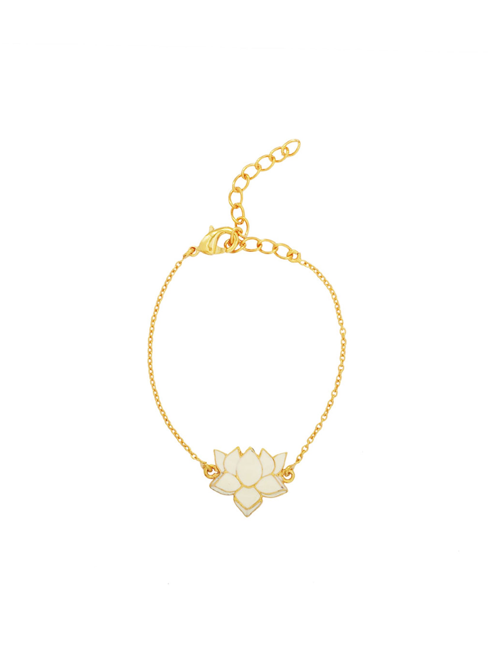Ivory Lotus Bracelet