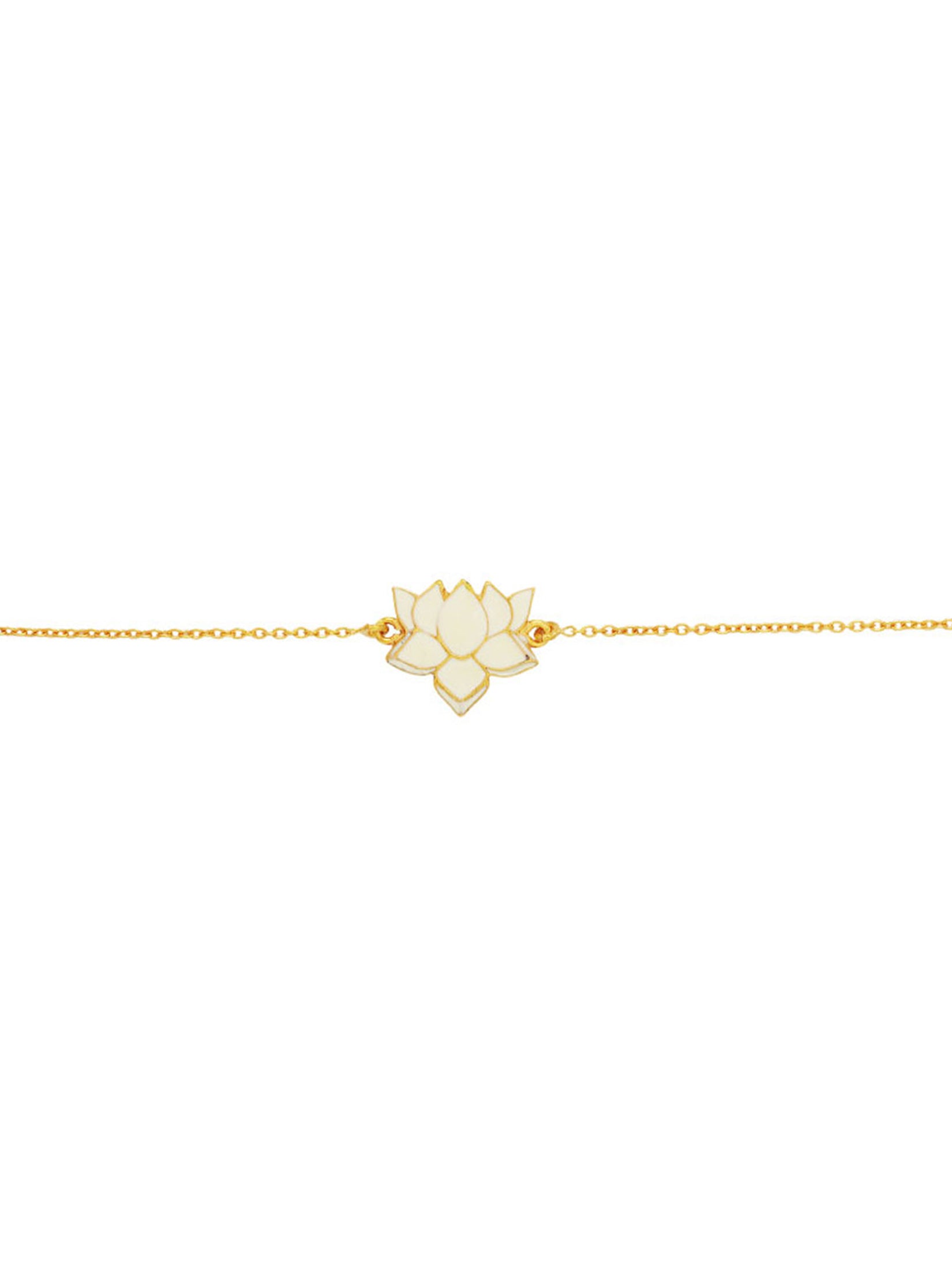 Ivory Lotus Bracelet