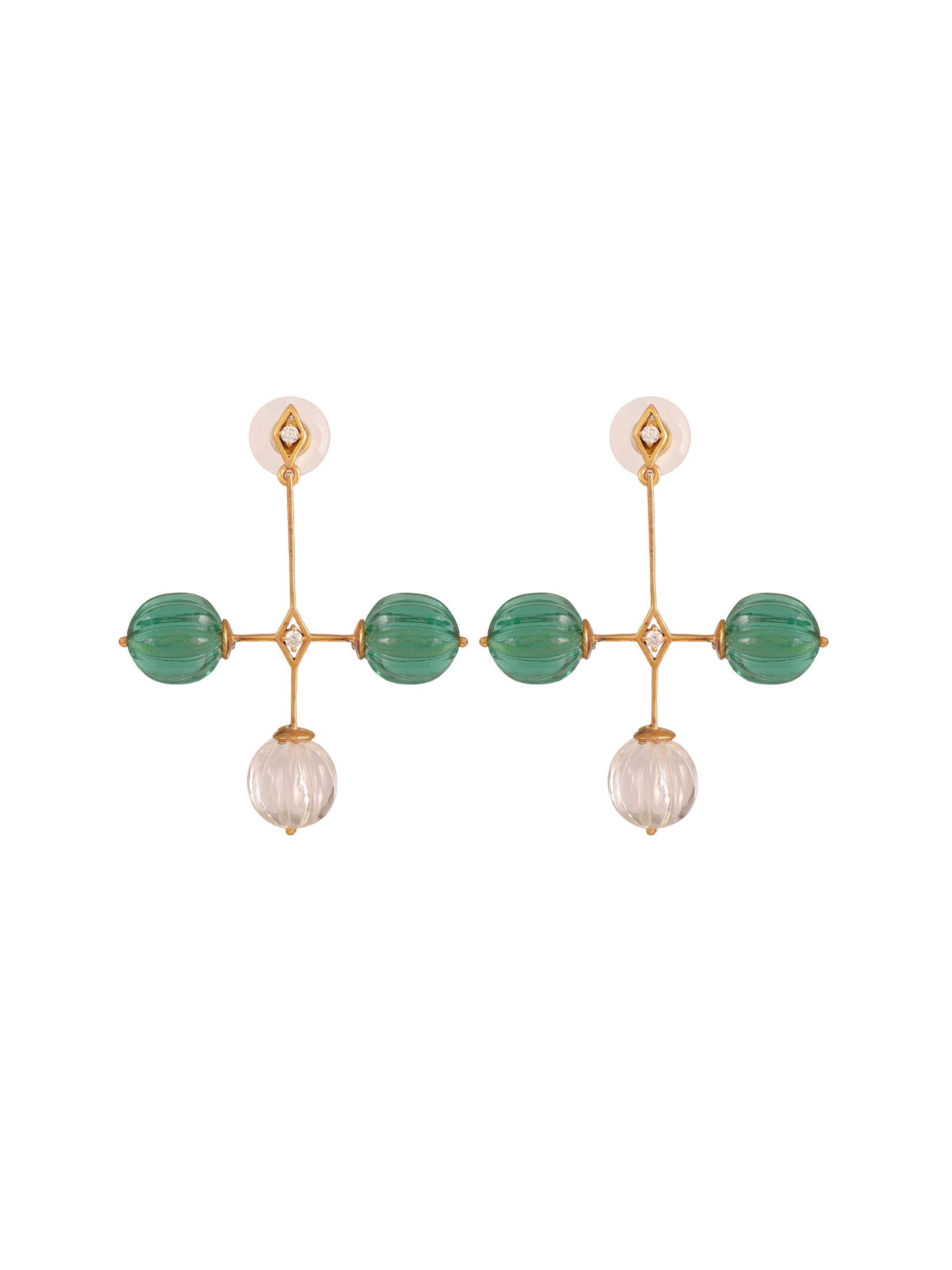 Green Melon Earrings