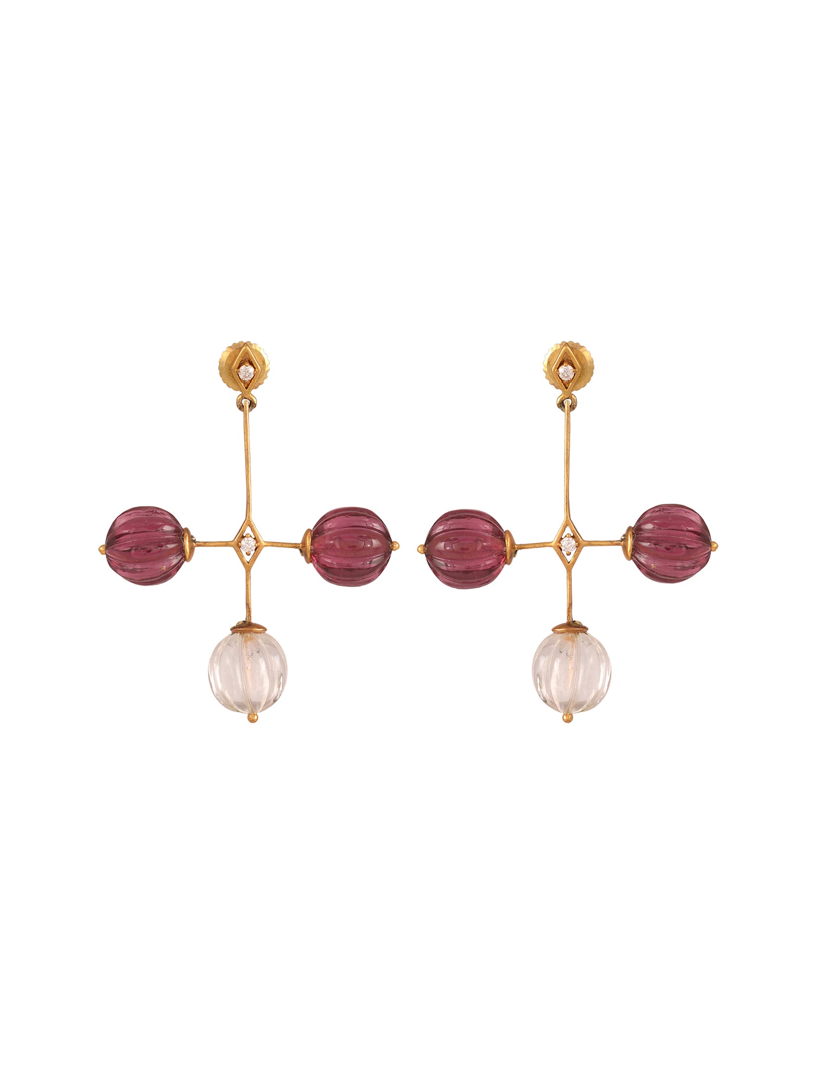 Pink Melon Earrings