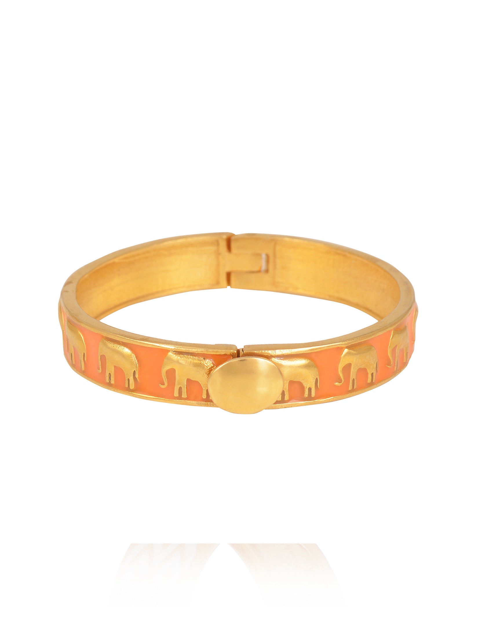 Orange Hathi Bangles