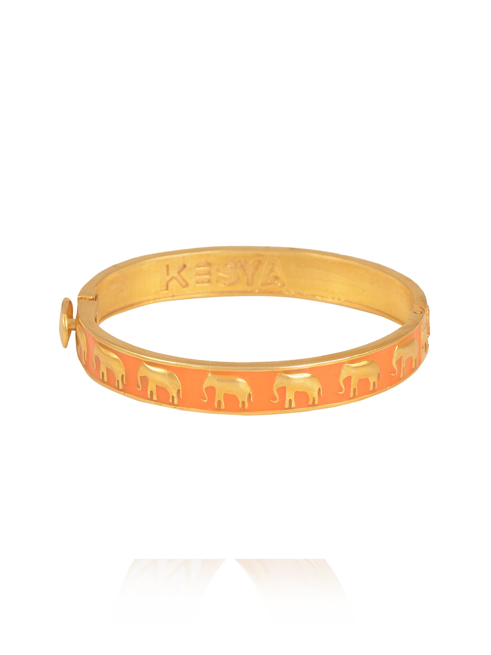 Orange Hathi Bangles