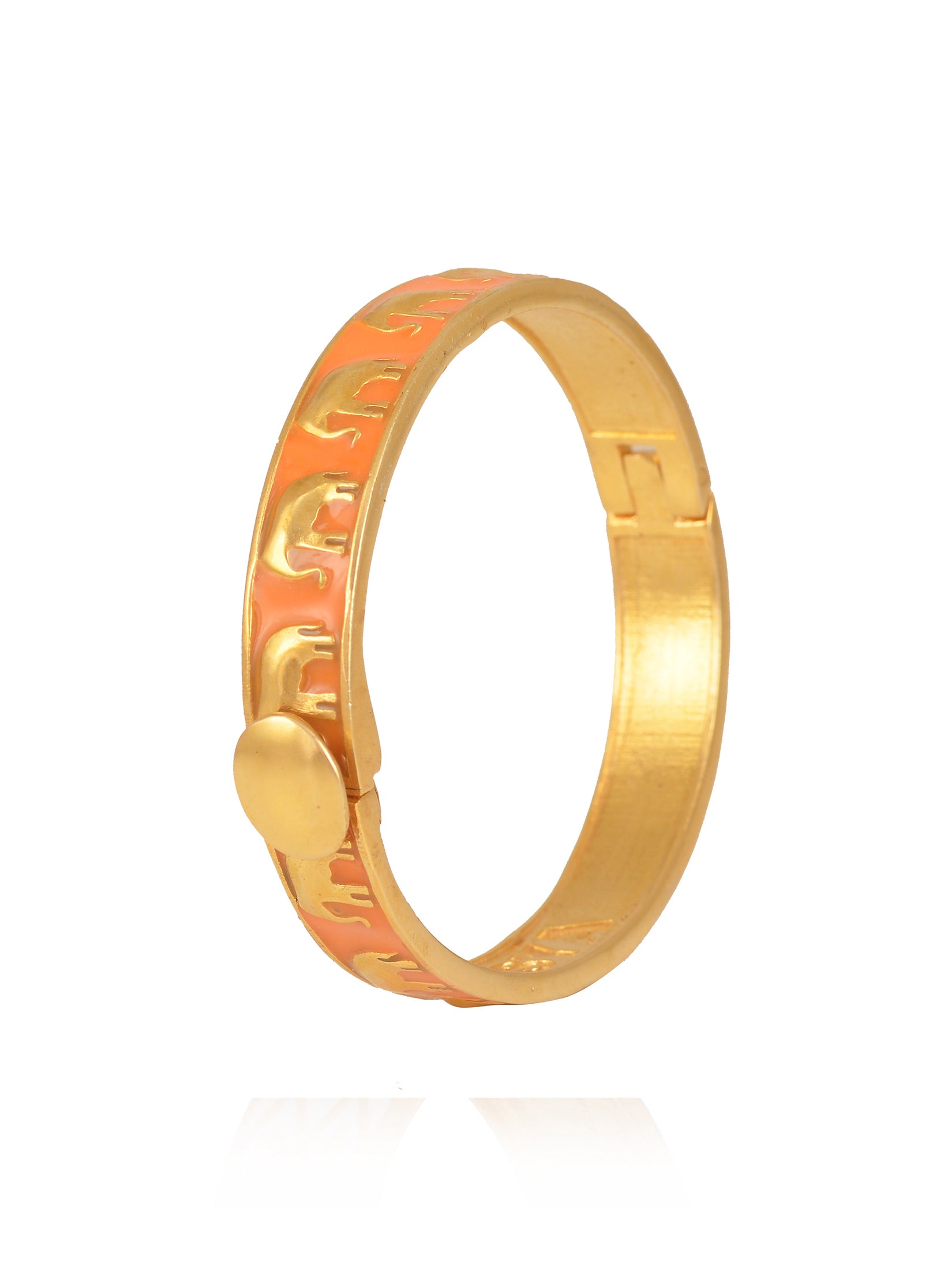 Orange Hathi Bangles