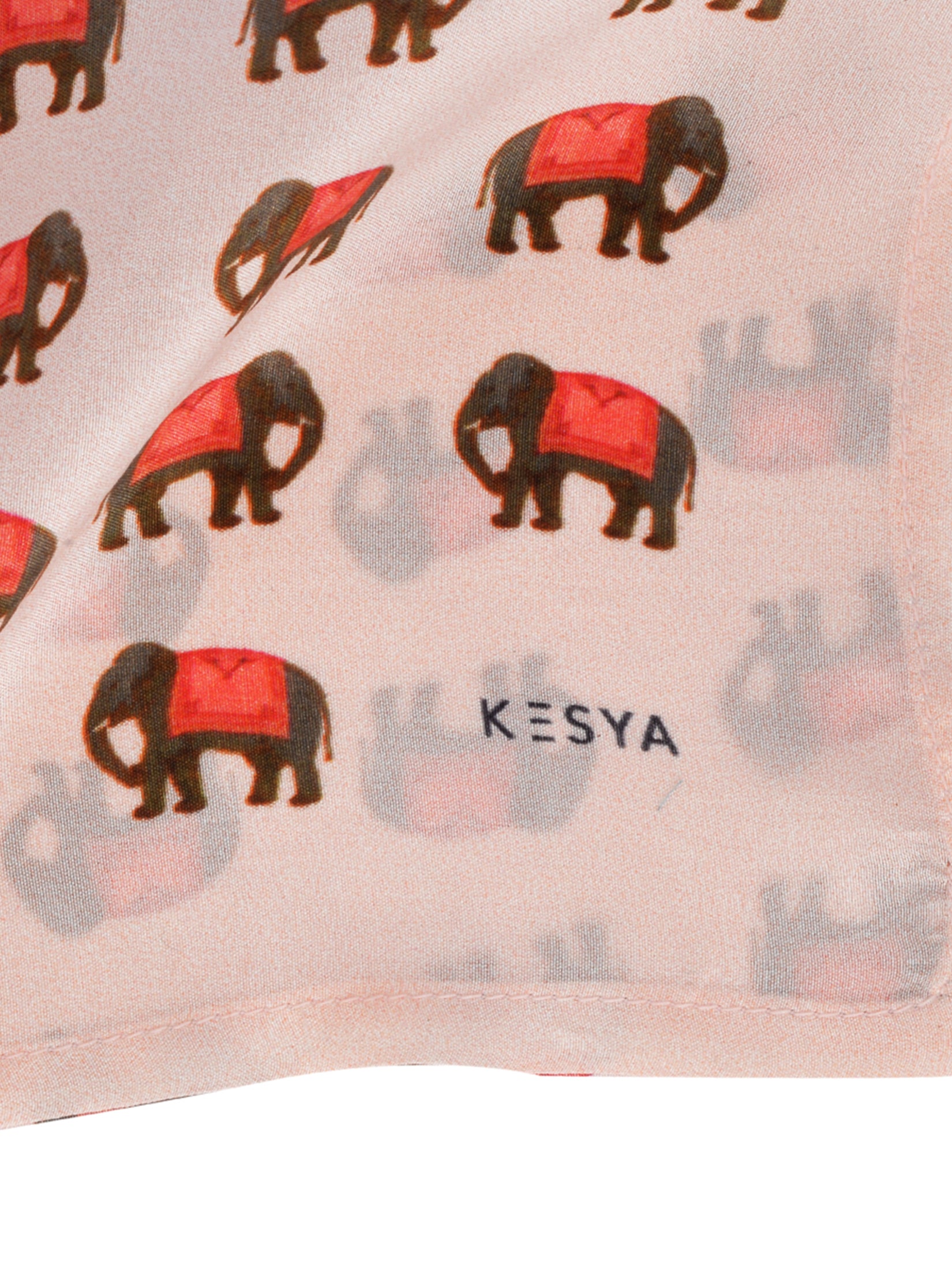 Pink Elephant Pocket Square