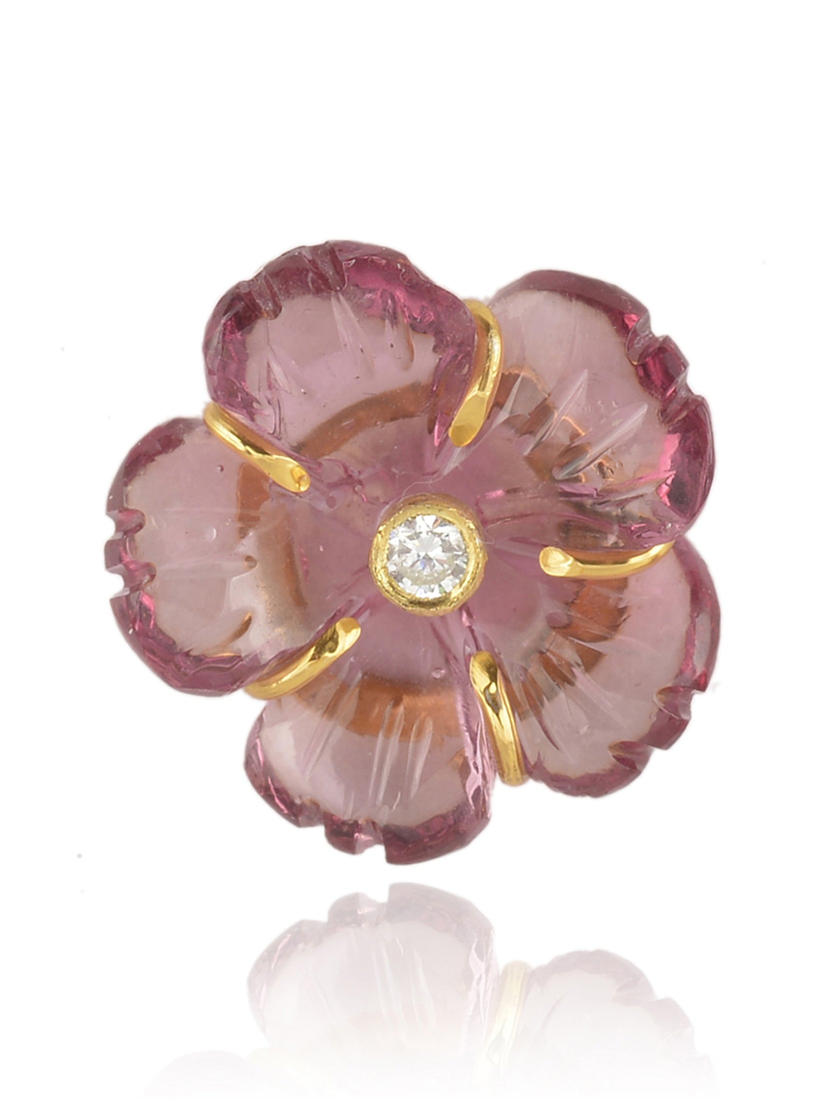 Mini Pink Floral Studs