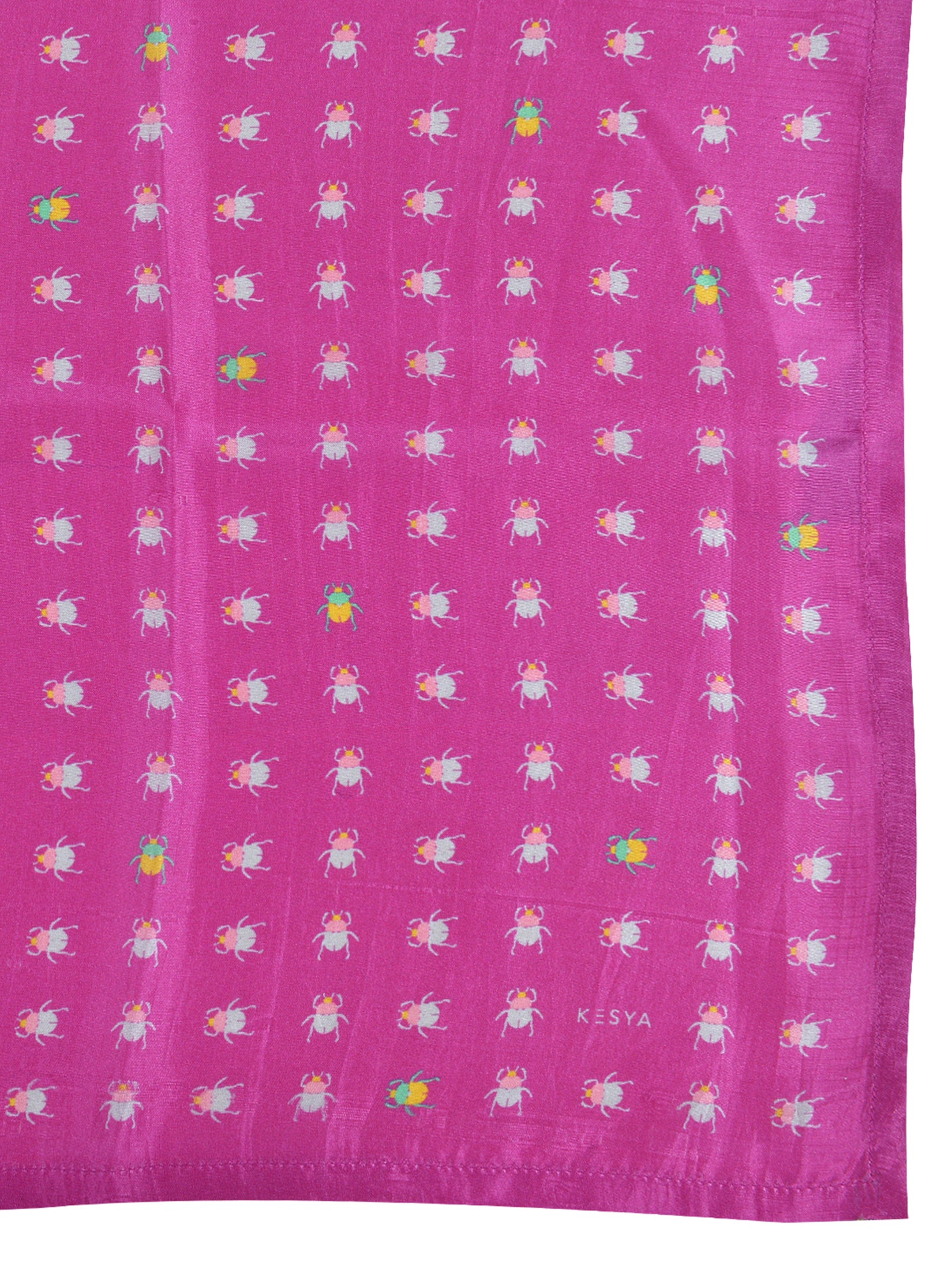 Pink Bug Pocket Square