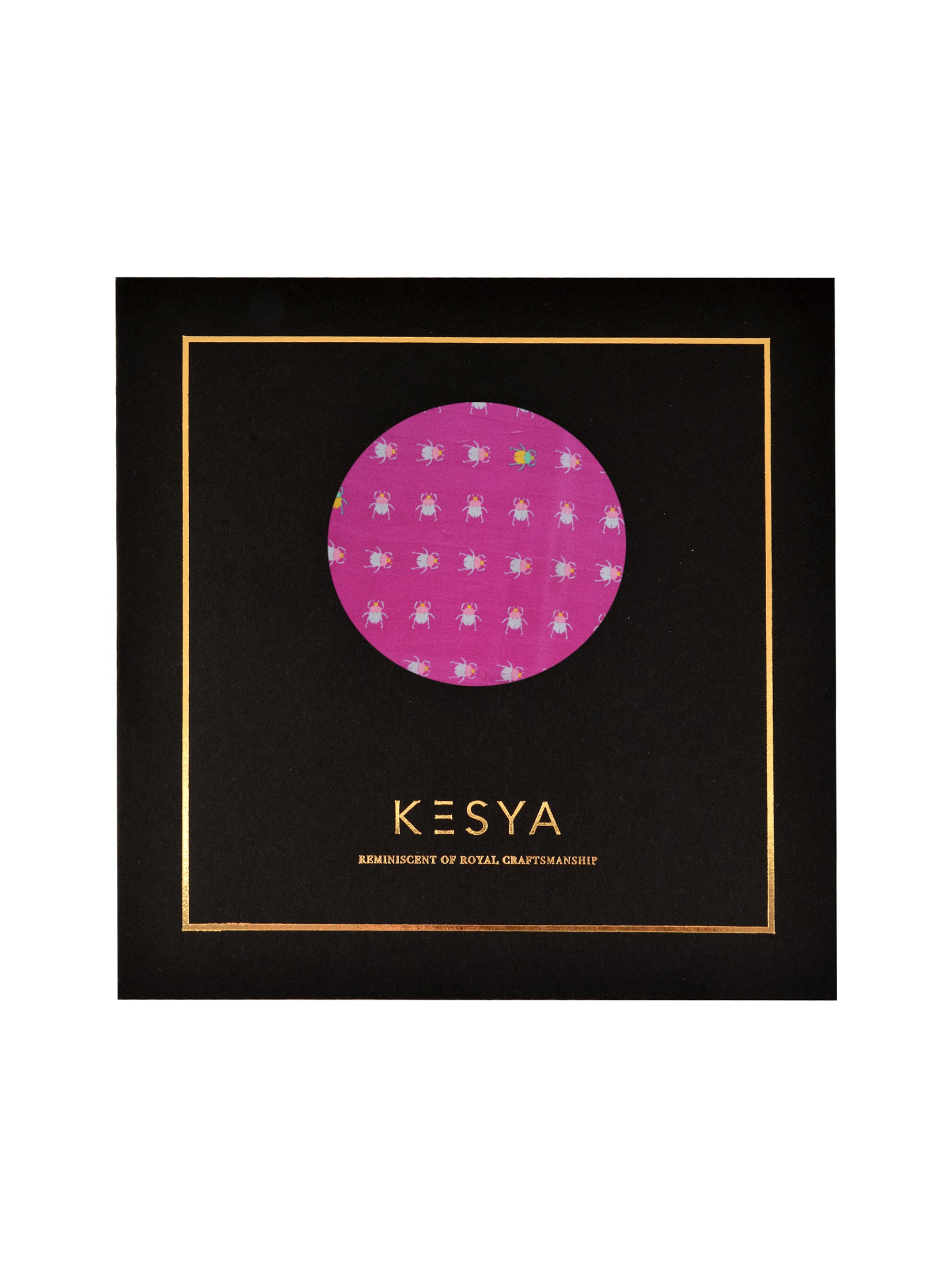 Pink Bug Pocket Square