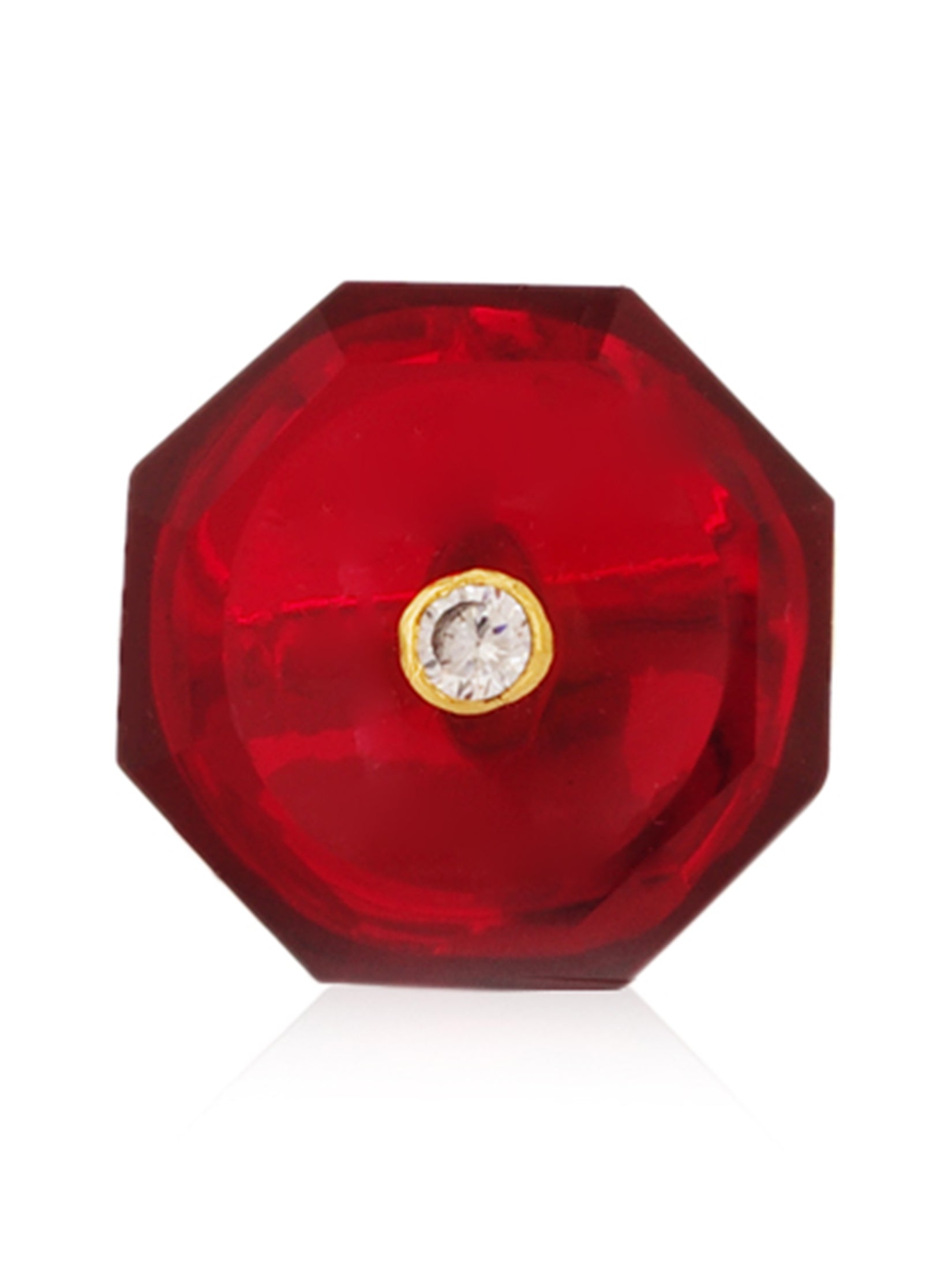 Red Hydro Quartz Cufflinks