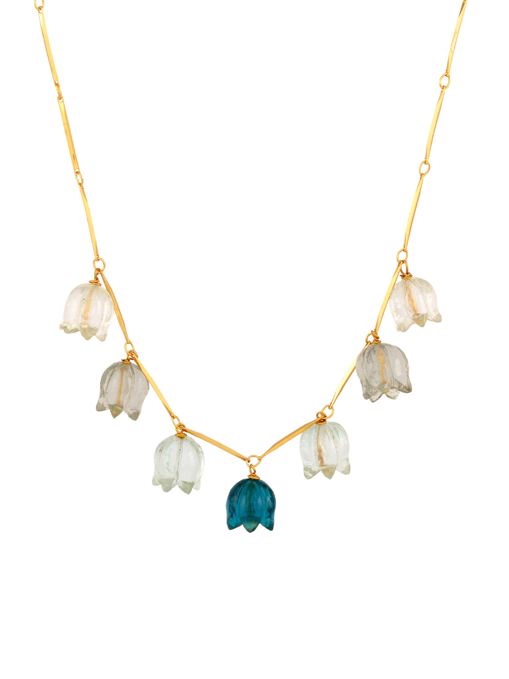 Forest Green Tulip Necklace