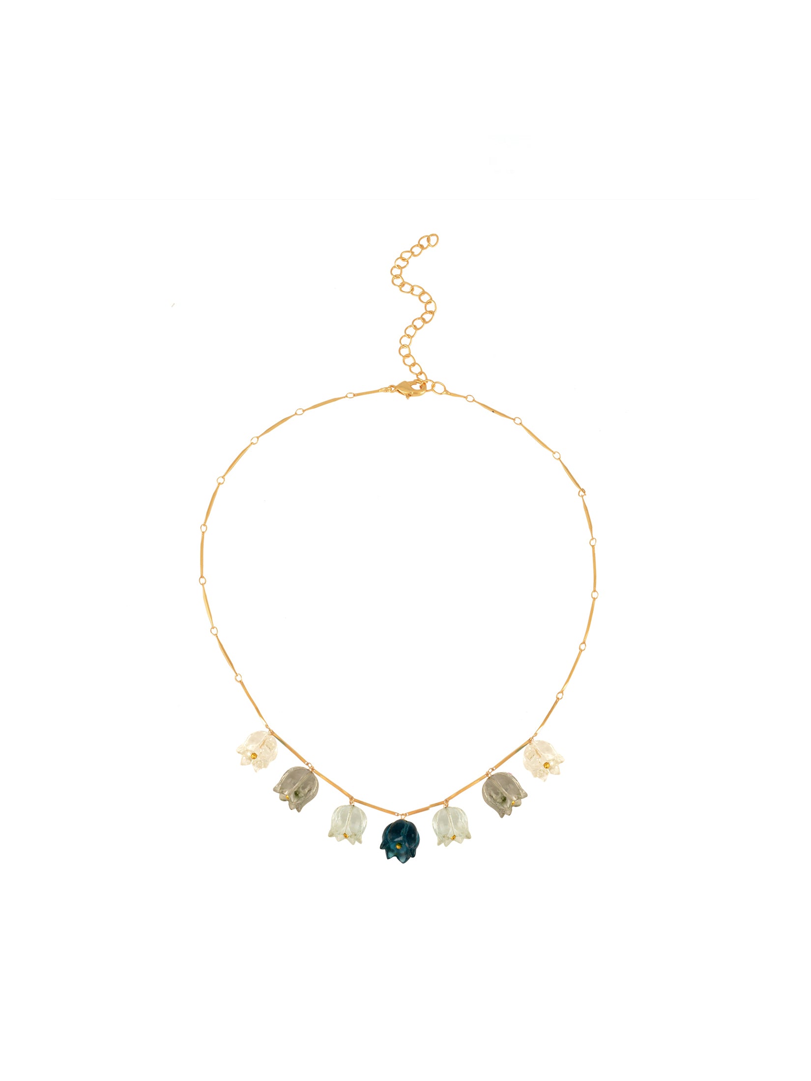 Forest Green Tulip Necklace