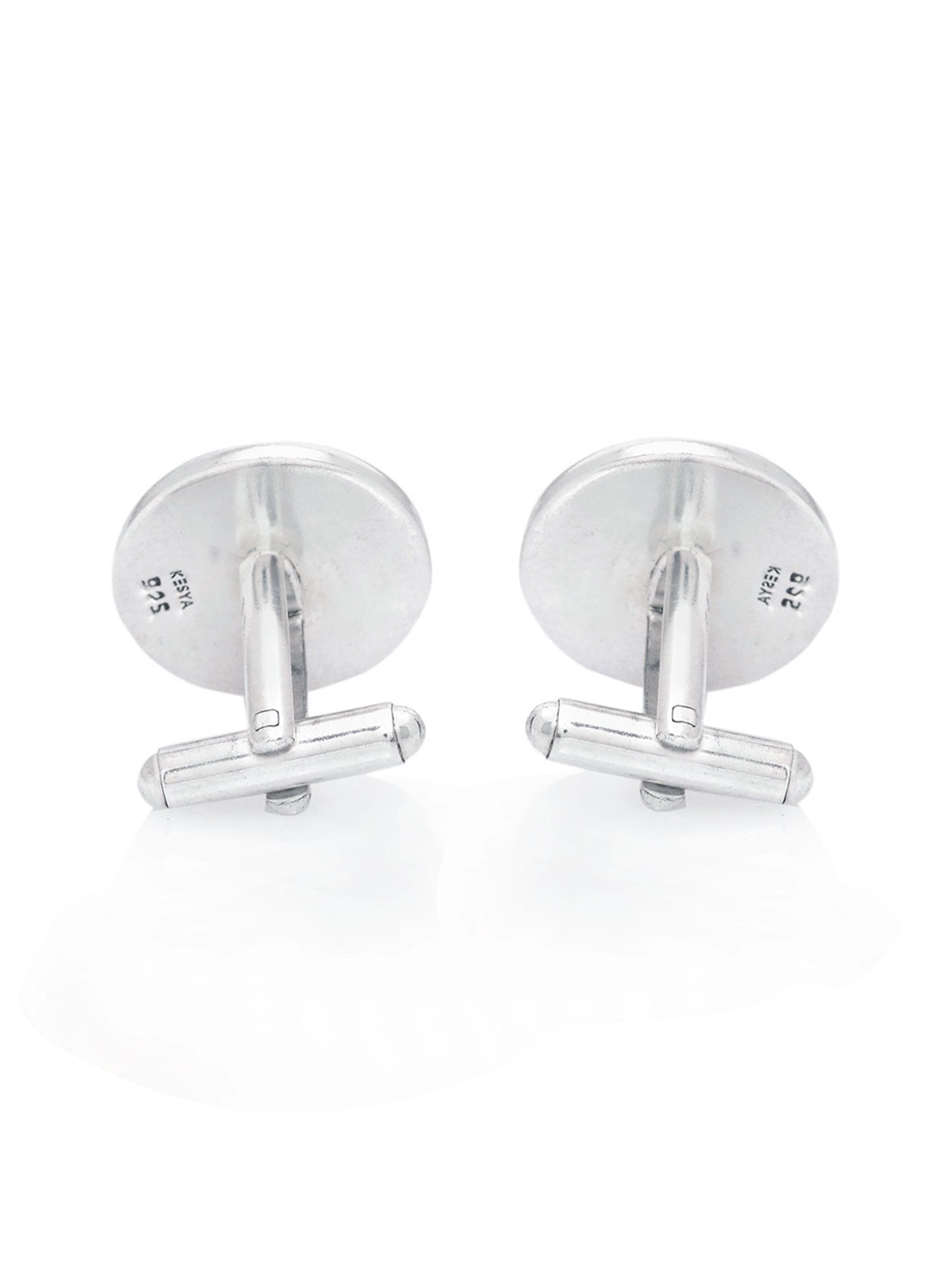 White Mughal Flower Cufflinks