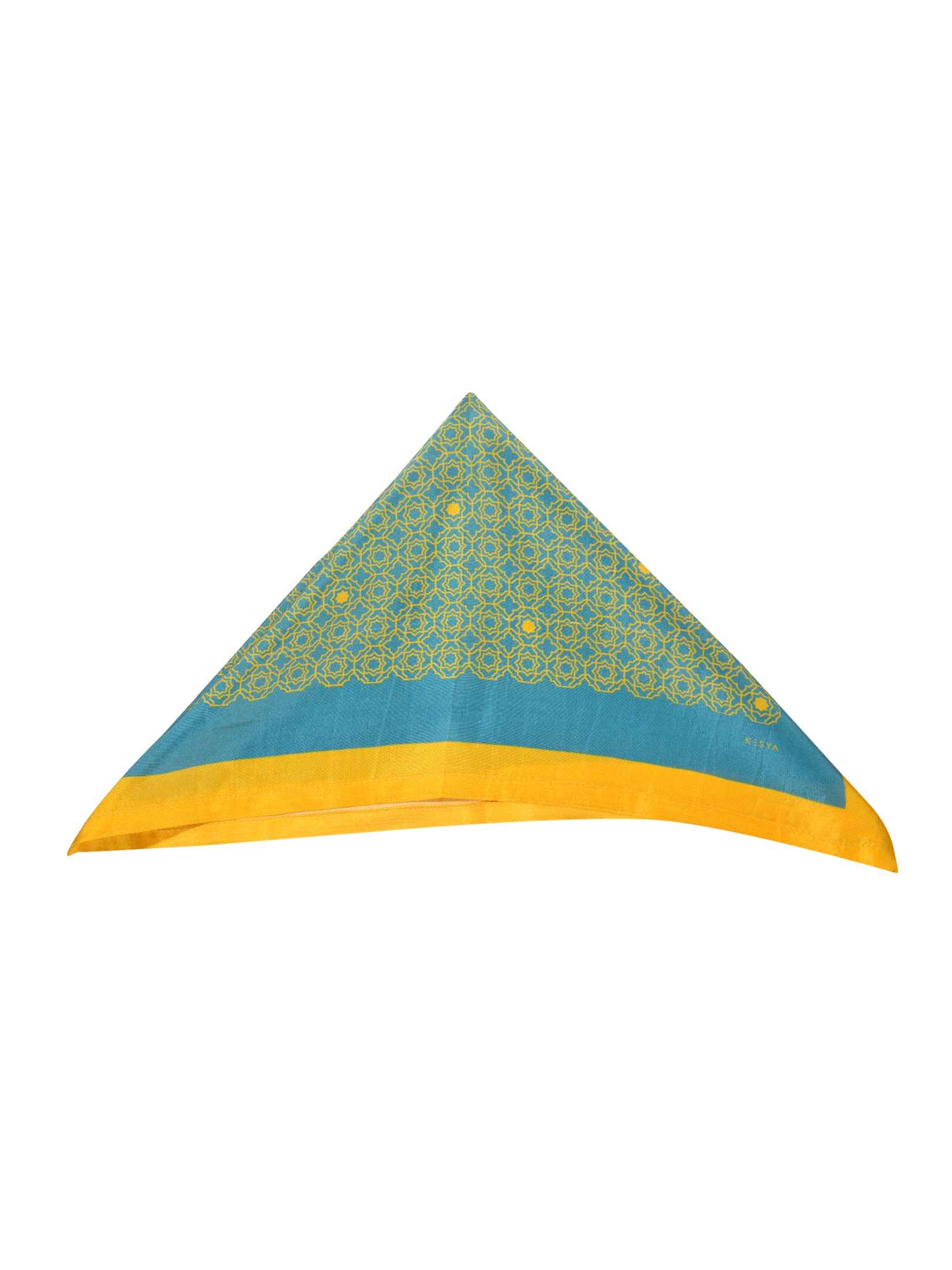 Yellow Jharokha Pocket Square