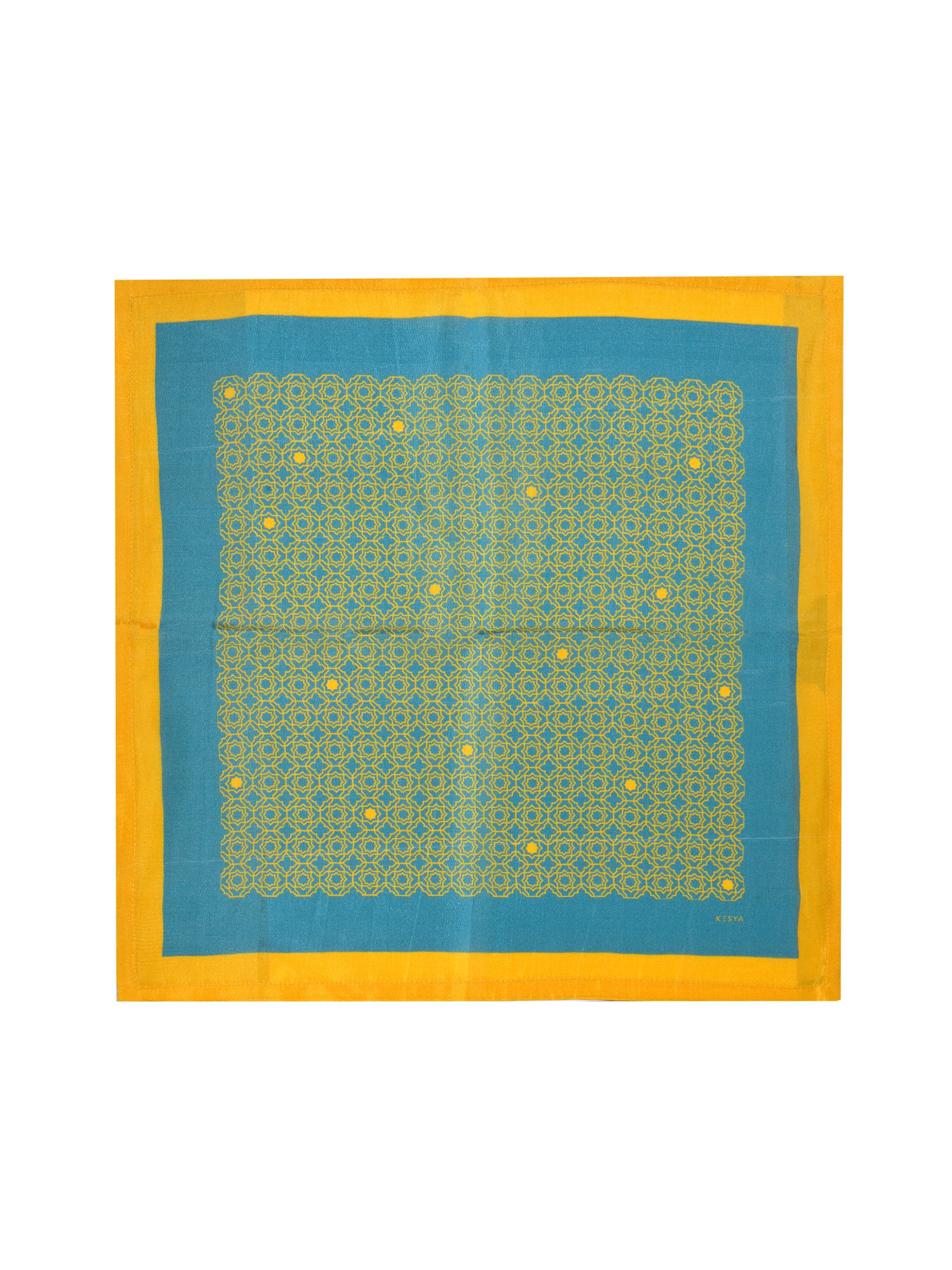 Yellow Jharokha Pocket Square