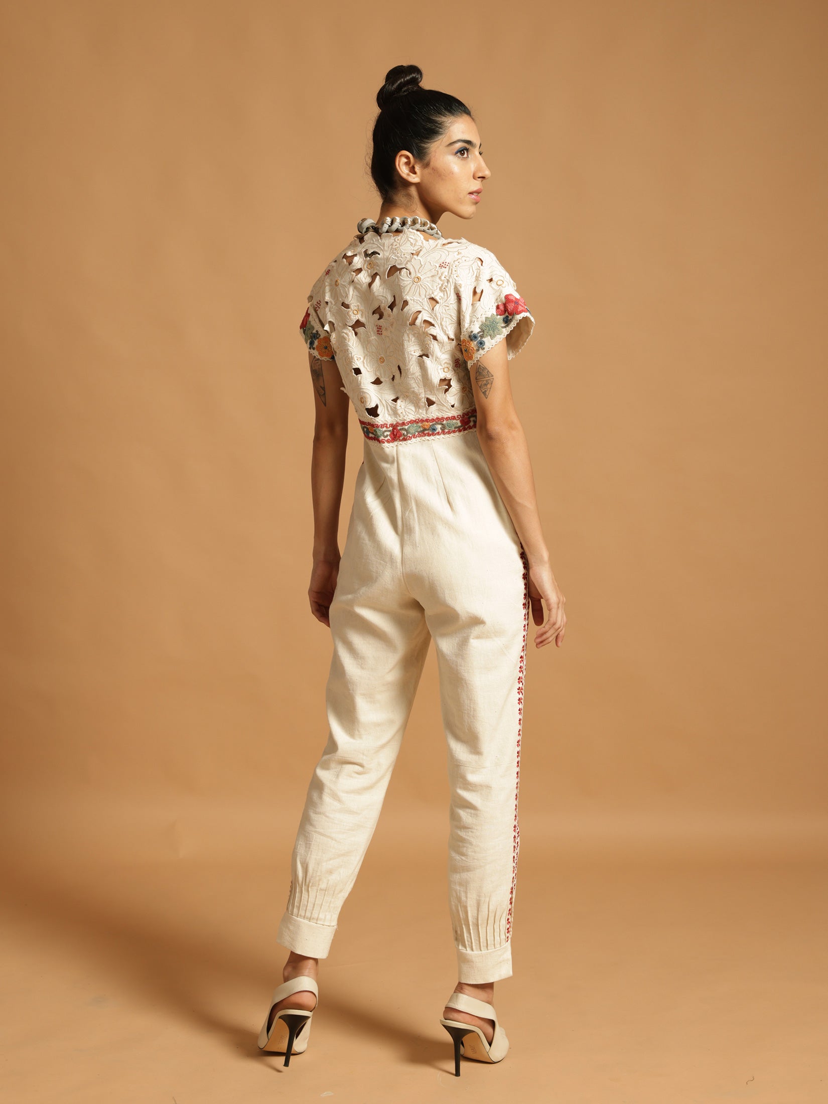 Ivory Kala Cotton Jumpsuit