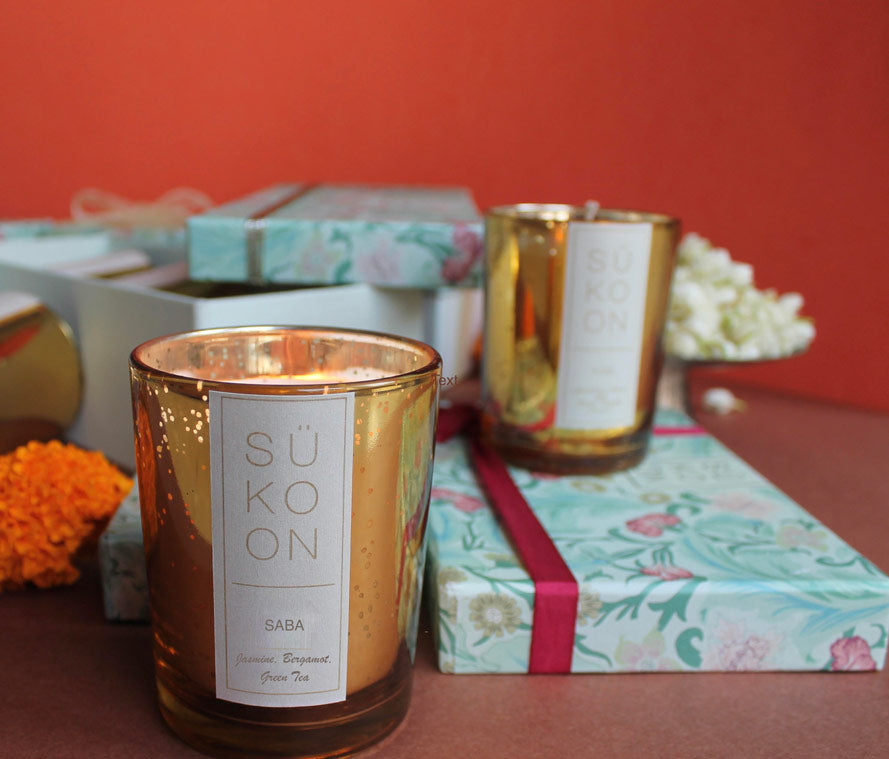 Saba Candle ~ Jasmine, Bergamot & Green Tea