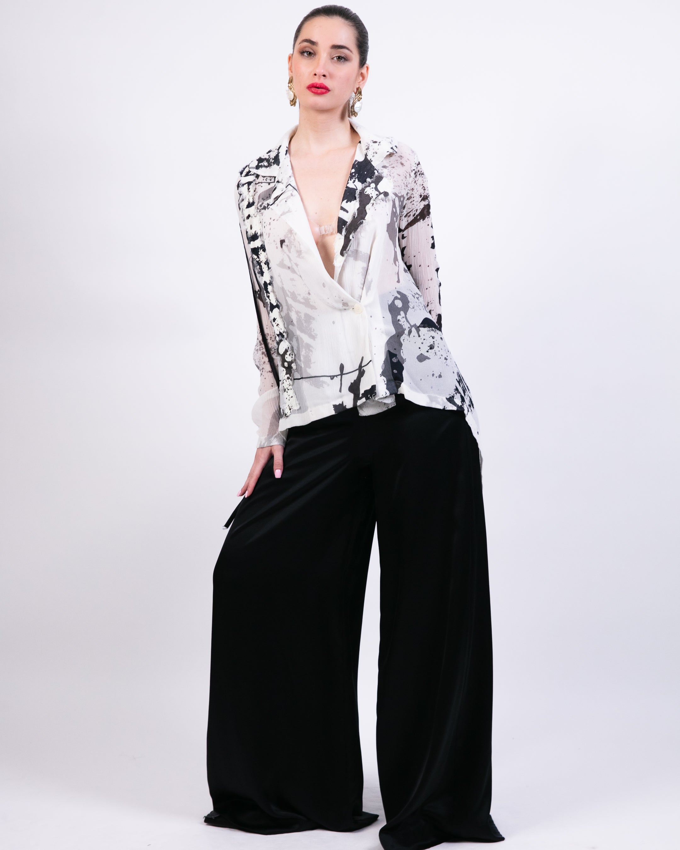Black boxy bomber jacket