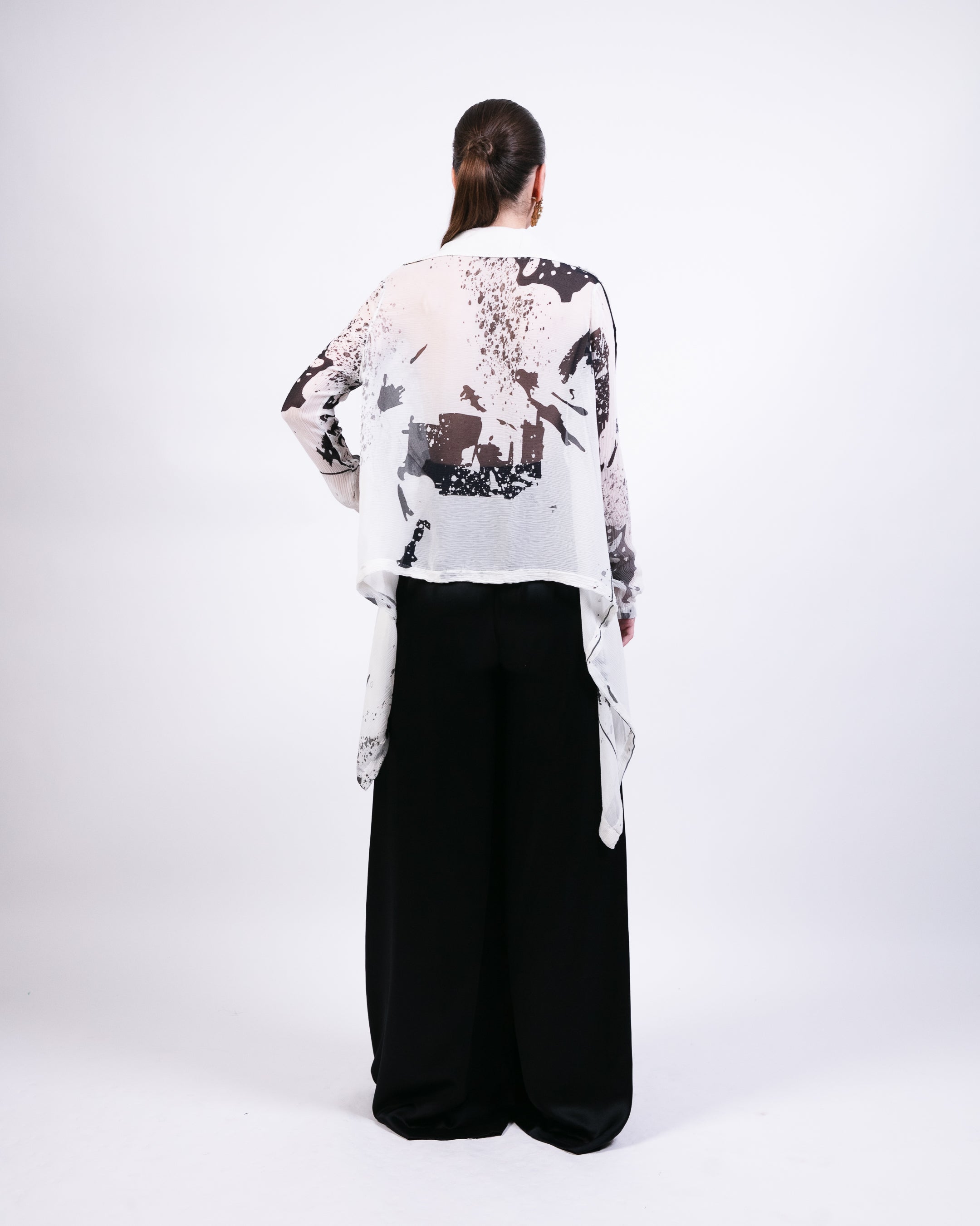 Black boxy bomber jacket