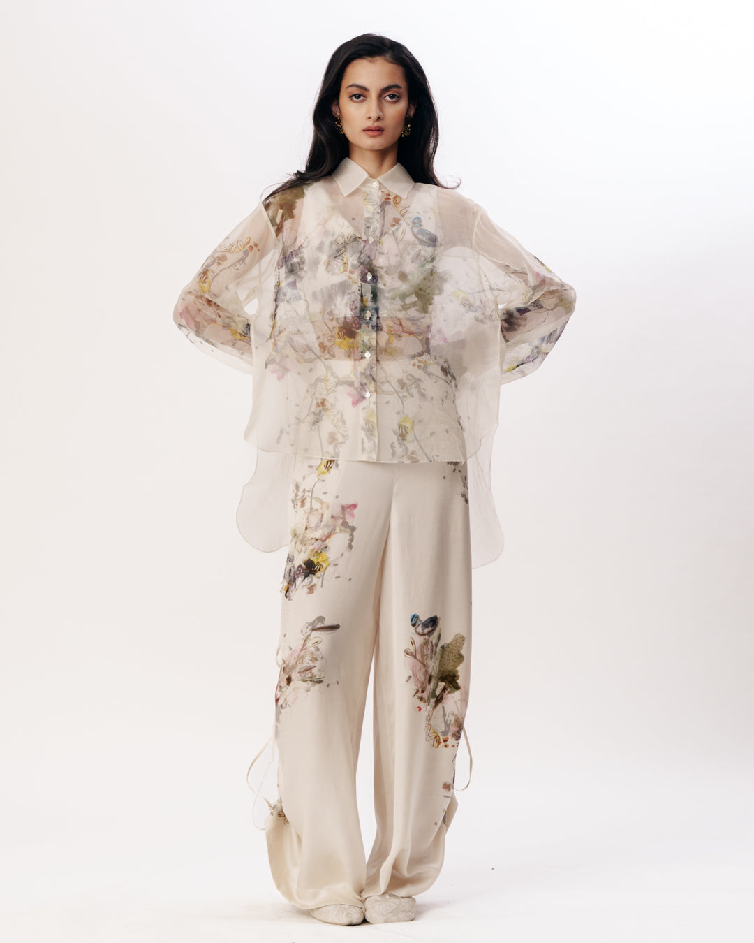 Bralet With Organza Layering