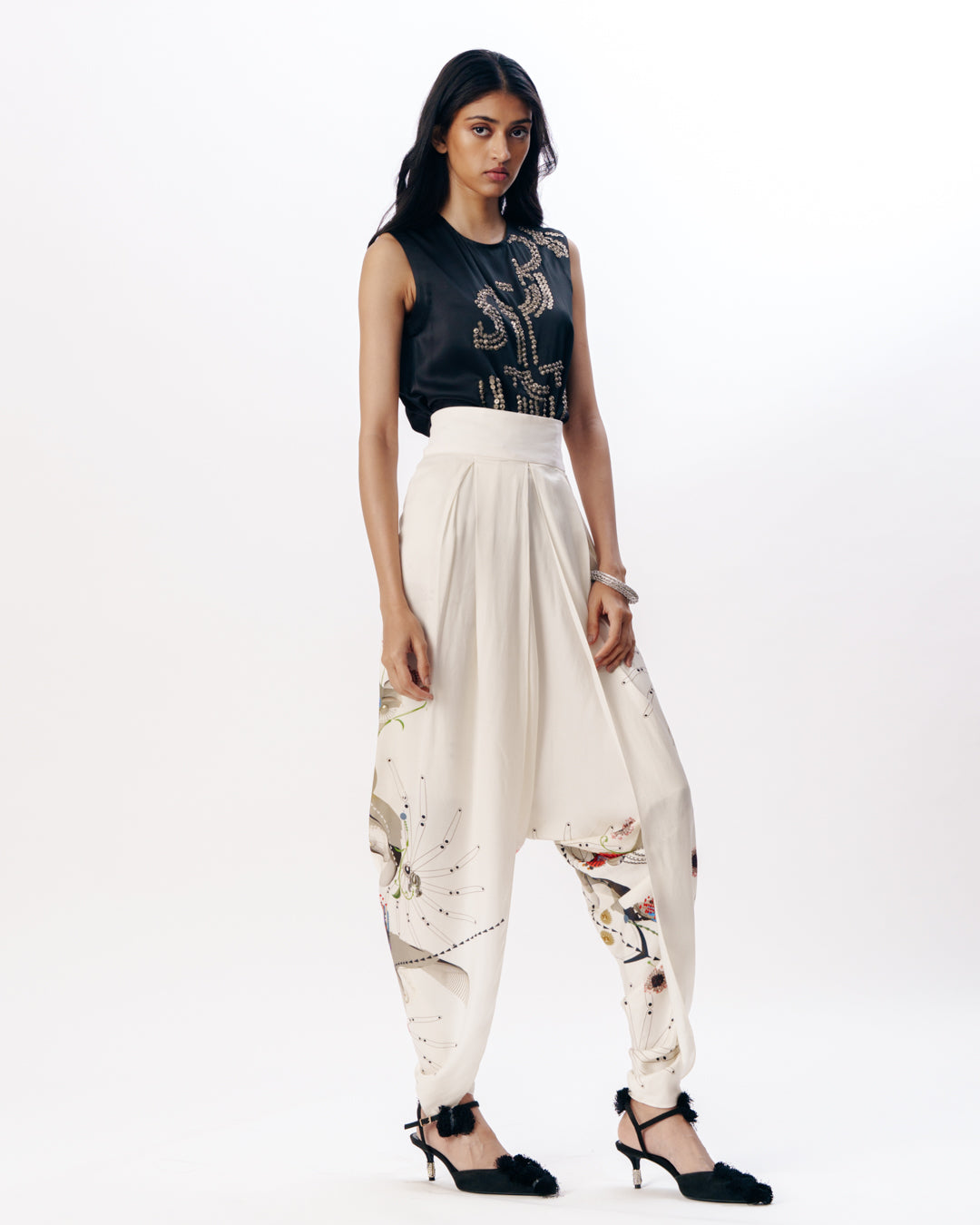 Printed Dhoti Pants
