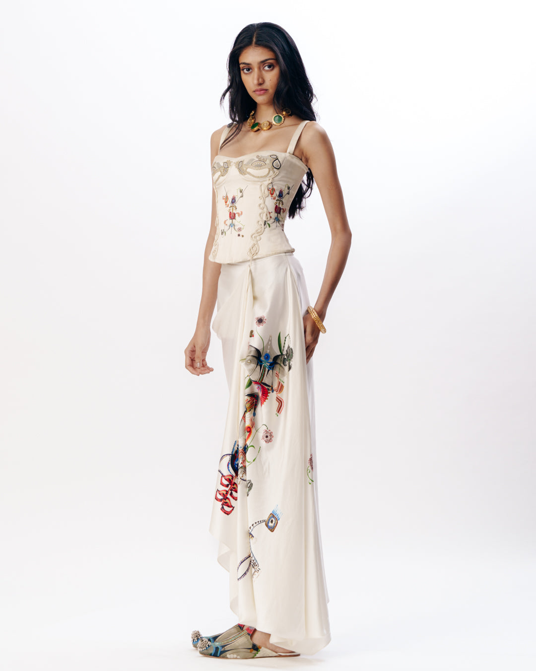 Structured Corset With Skirt