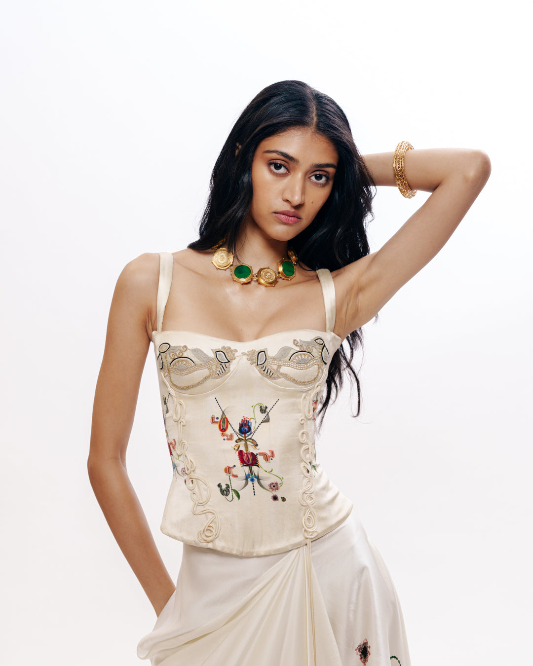 Structured Corset With Skirt