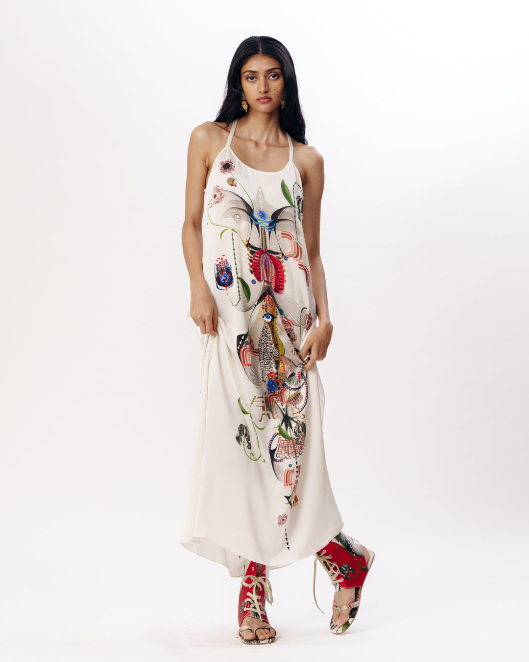 Slip Dress With Shirt Layer