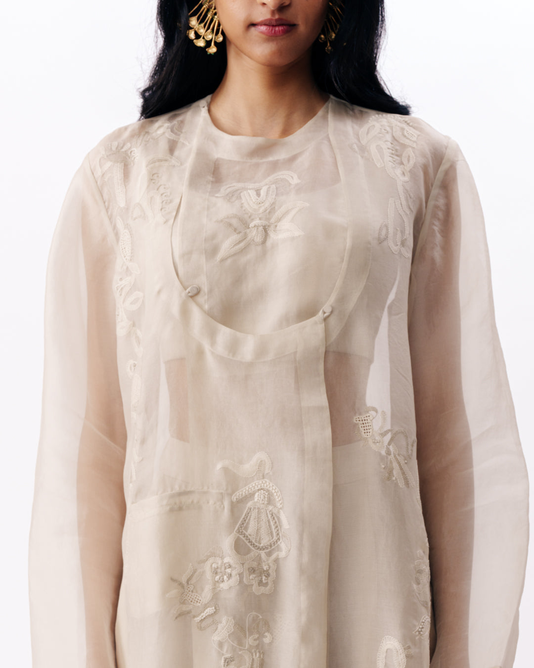 Bra Top With Angrakha Layer