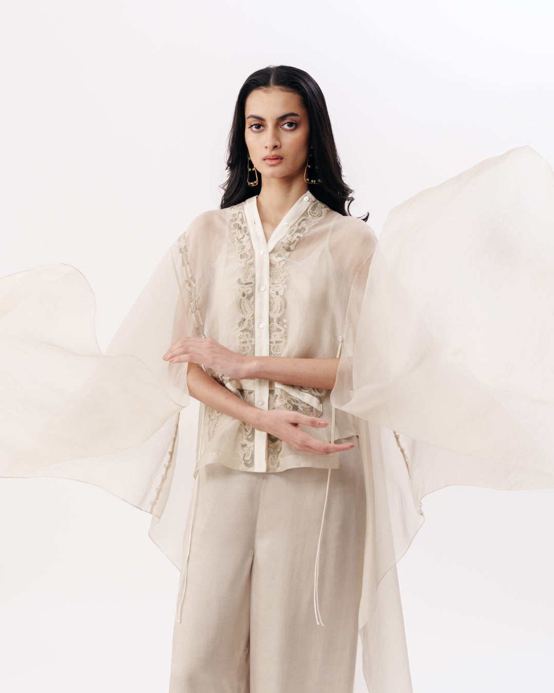 Slip Top With Cape Layering