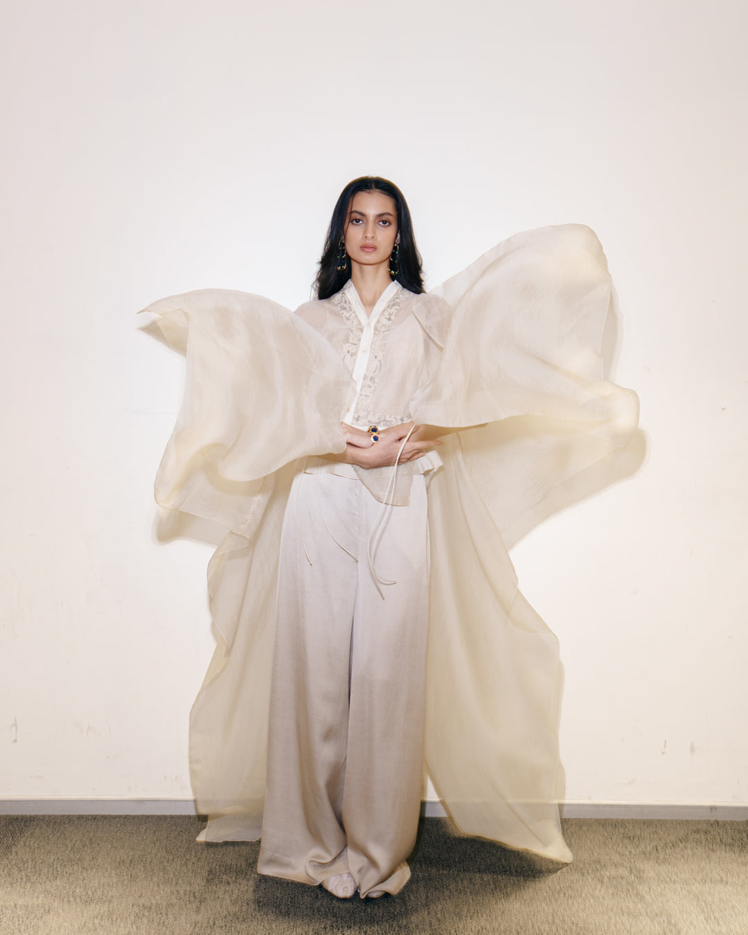 Slip Top With Cape Layering