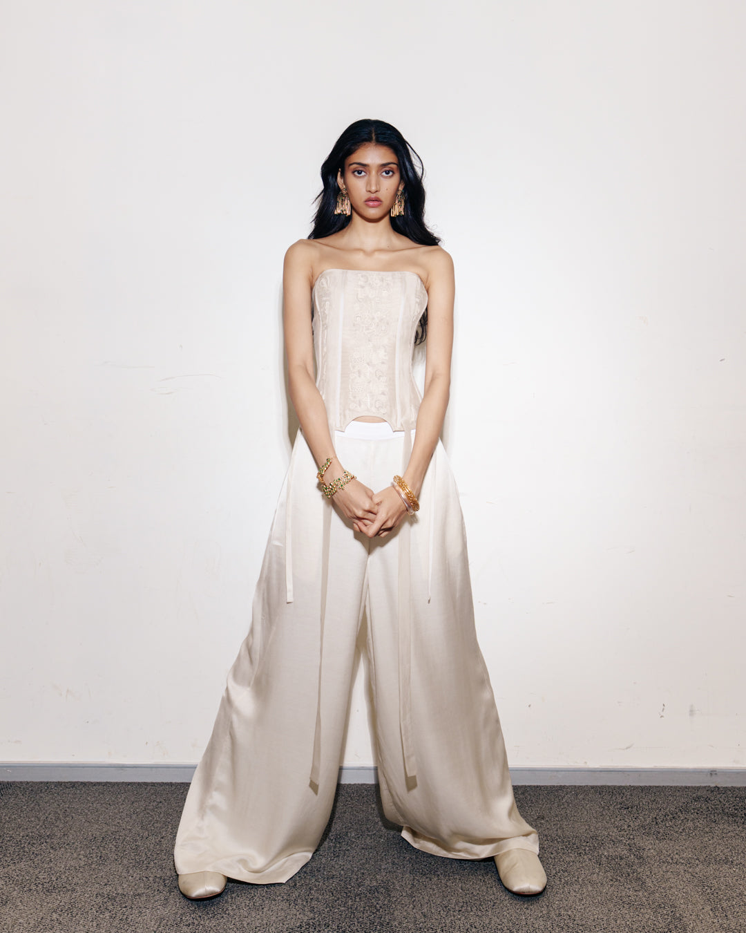 Corset With Chikankari Detail