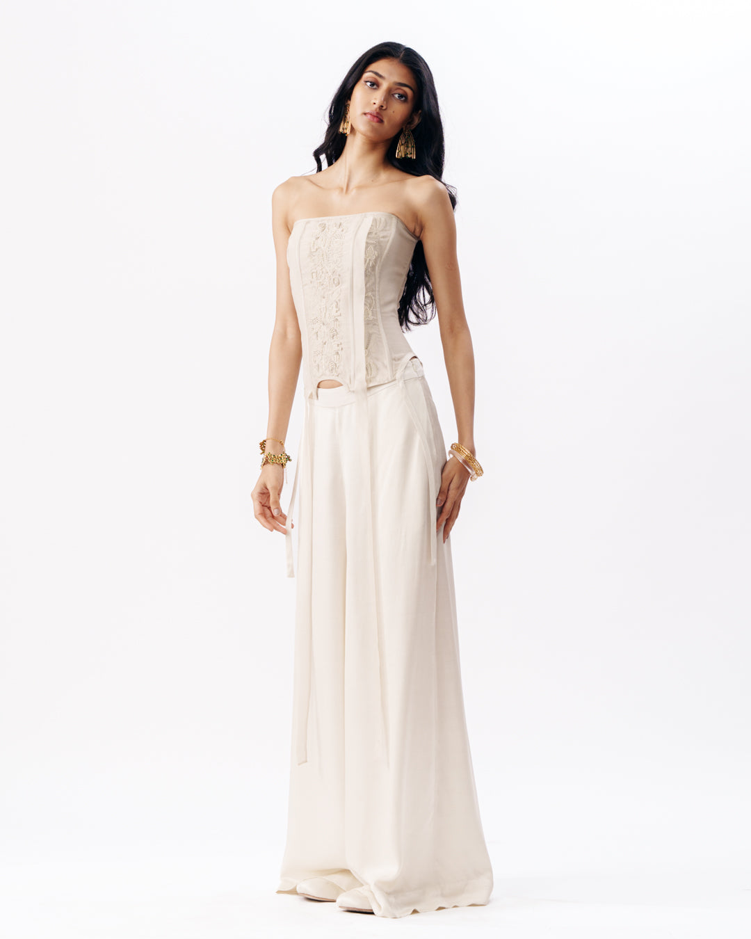 Corset With Chikankari Detail