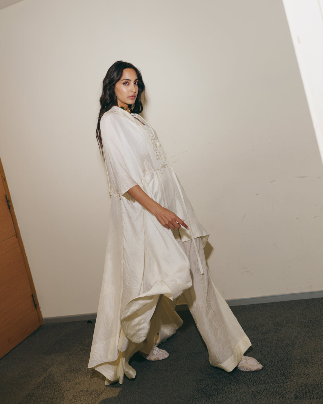 Cape Set With Cord Accents