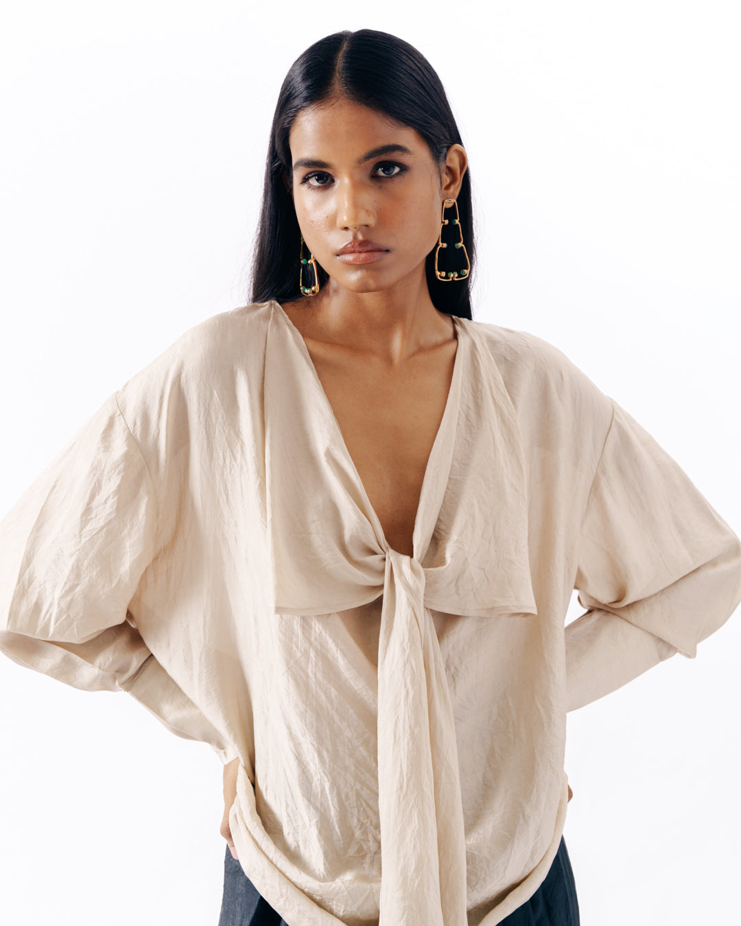 Fluid Shirt With Soft Drape