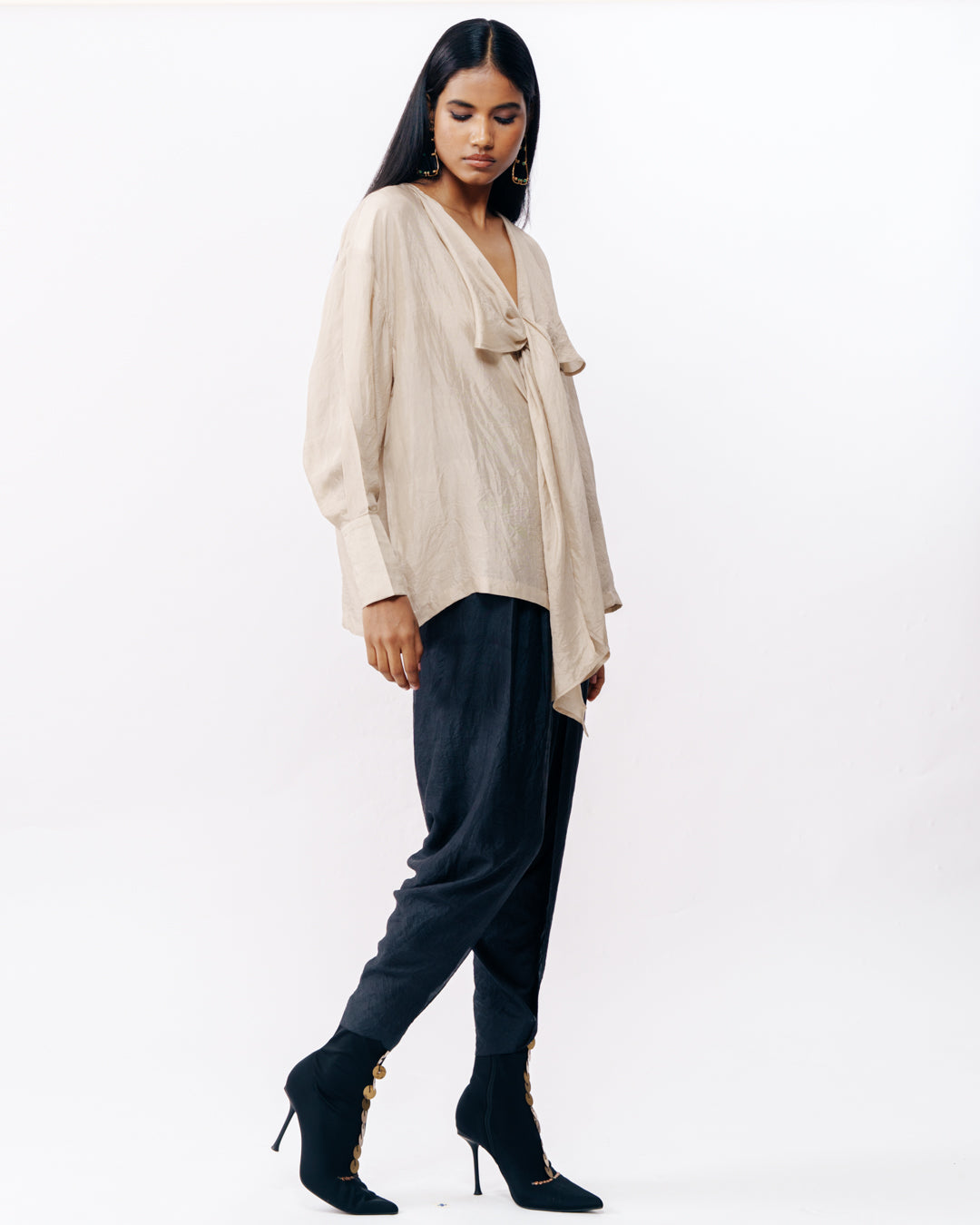 Fluid Shirt With Soft Drape