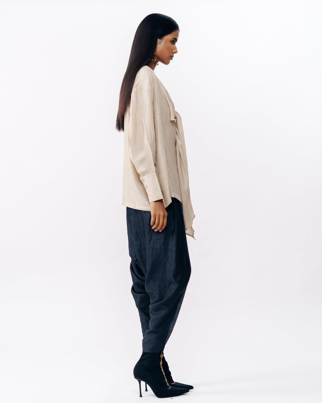 Fluid Shirt With Soft Drape