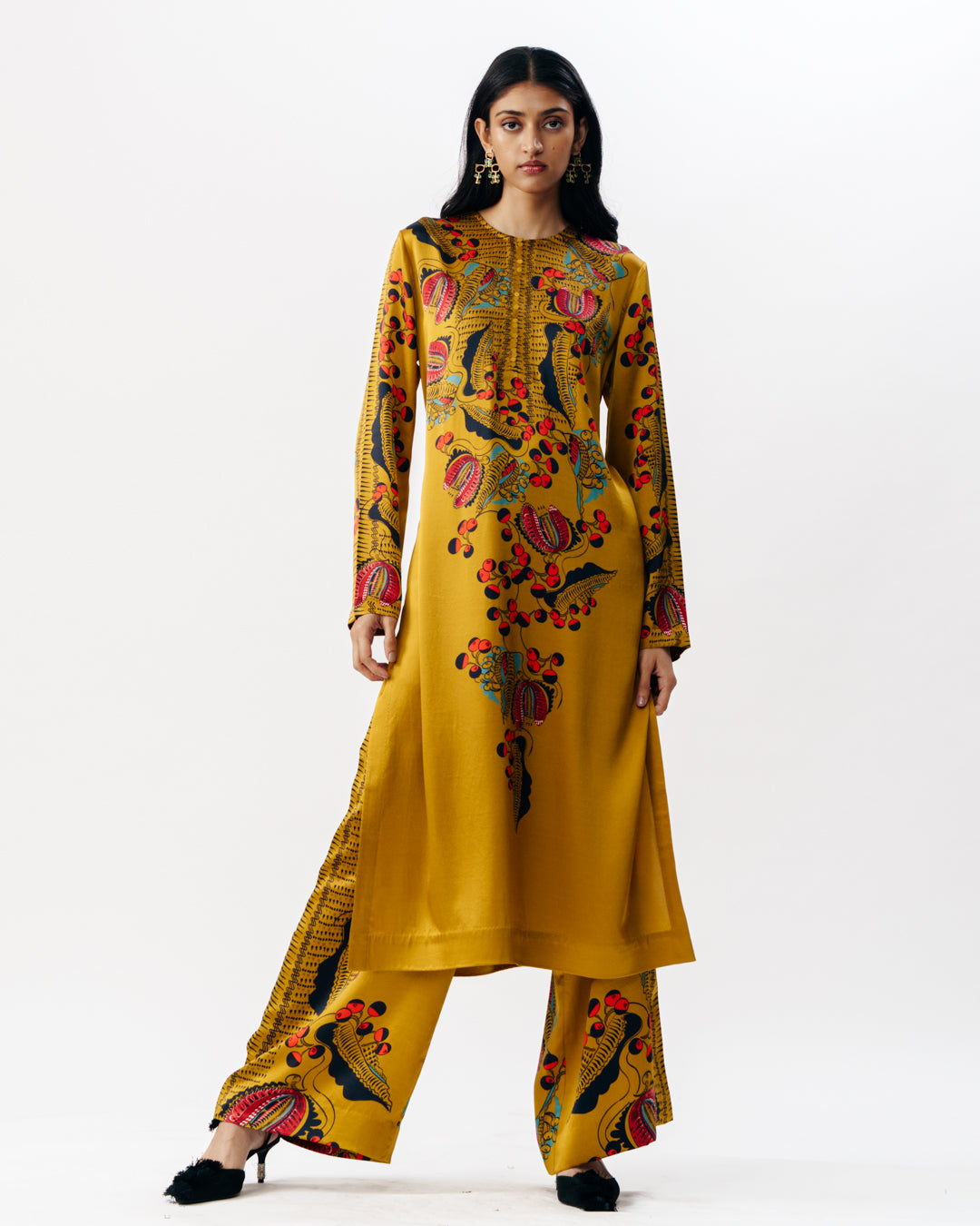 Printed Kurta With Trousers
