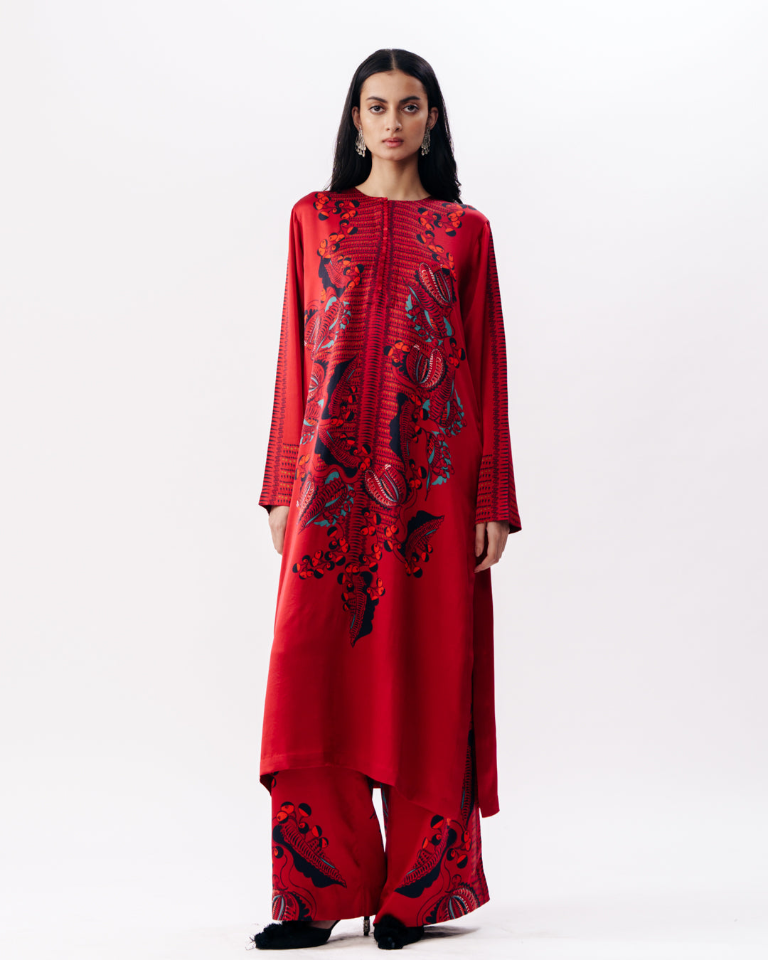 Printed Kurta With Trousers