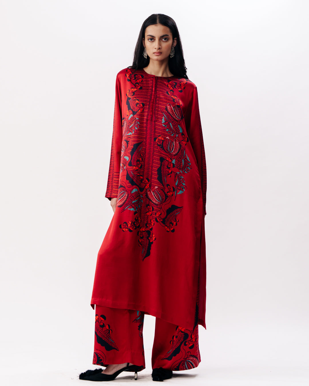 Printed Kurta With Trousers