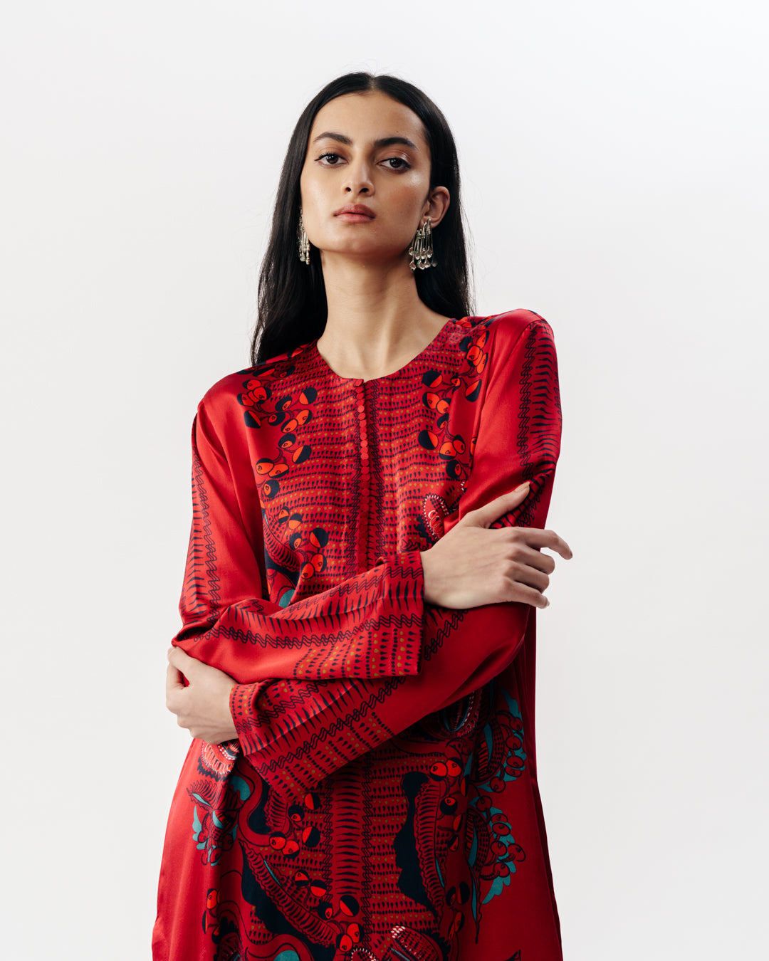 Printed Kurta With Trousers