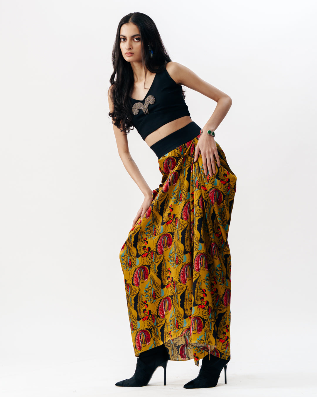 Draped Pick Up Skirt