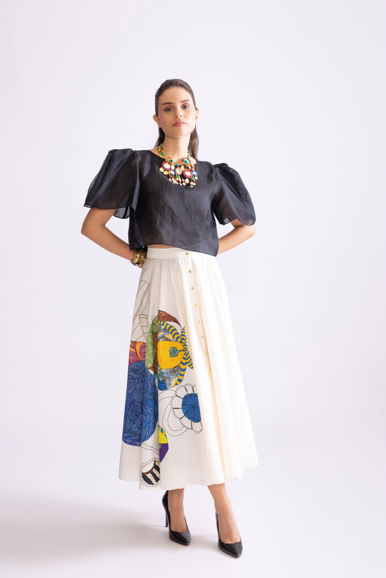 Joey Blouse And Cora Skirt