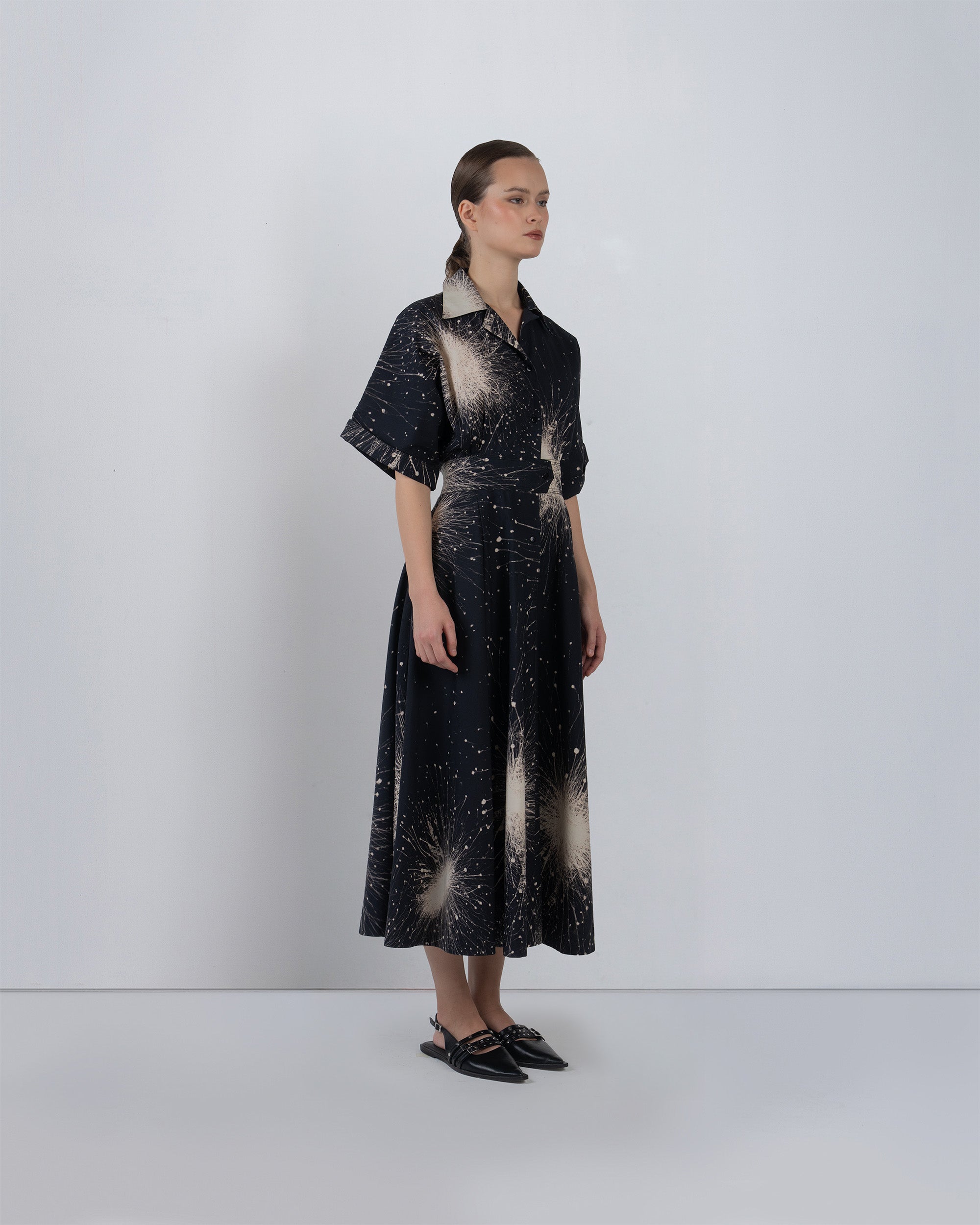 Sun Dress In Splatter Print