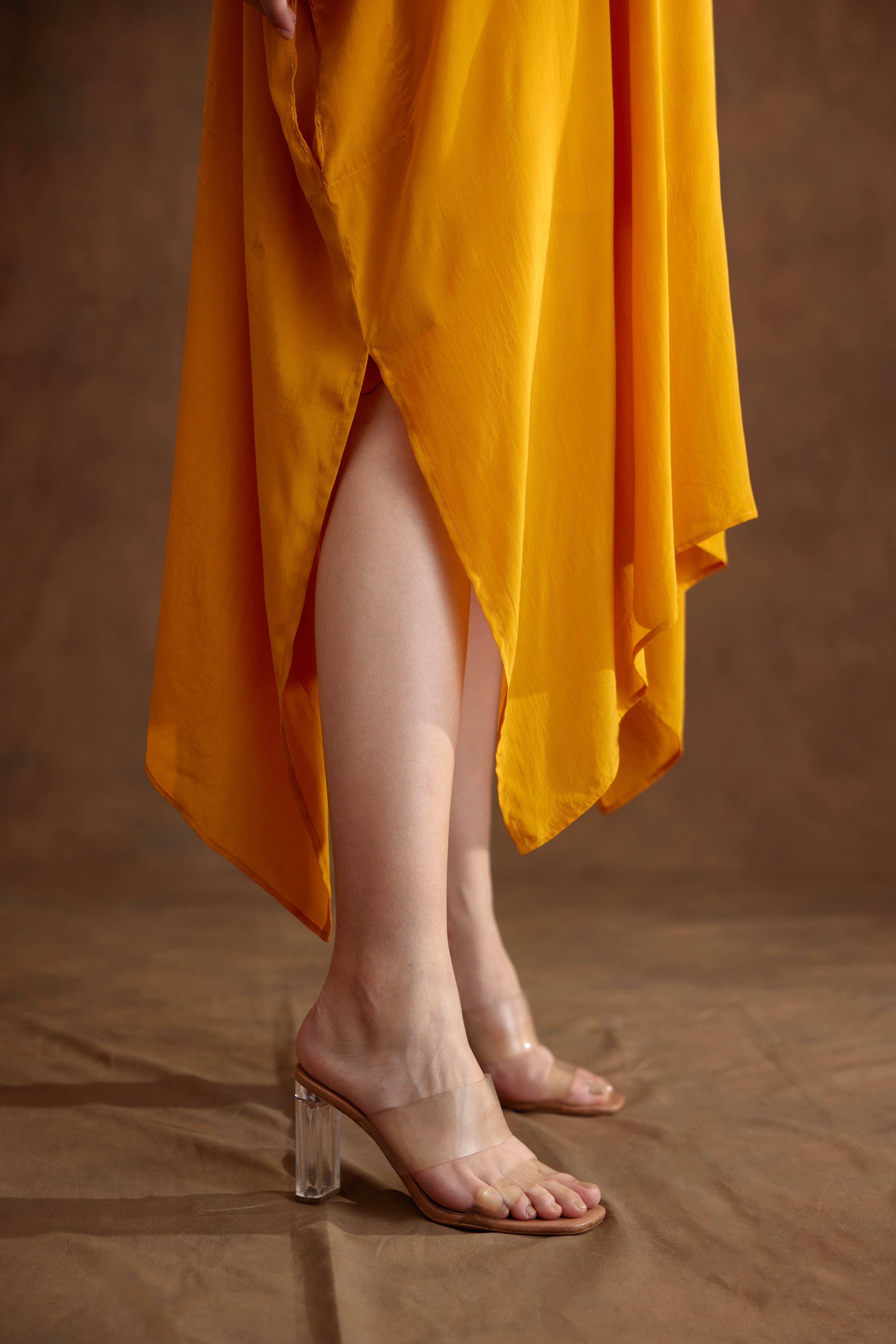 Ochre Kaftan Dress