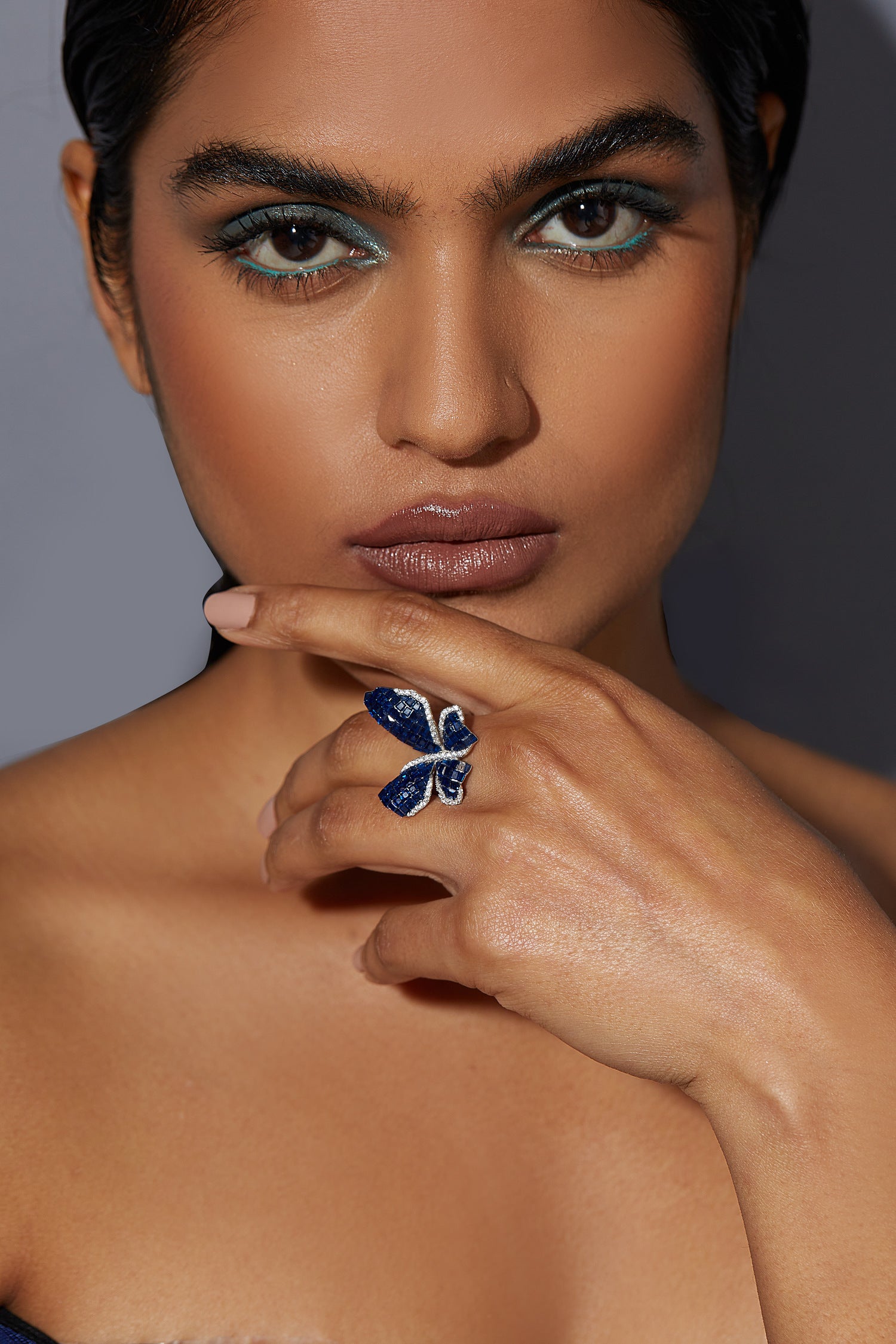 Morpho Butterfly Ring (Size 6)