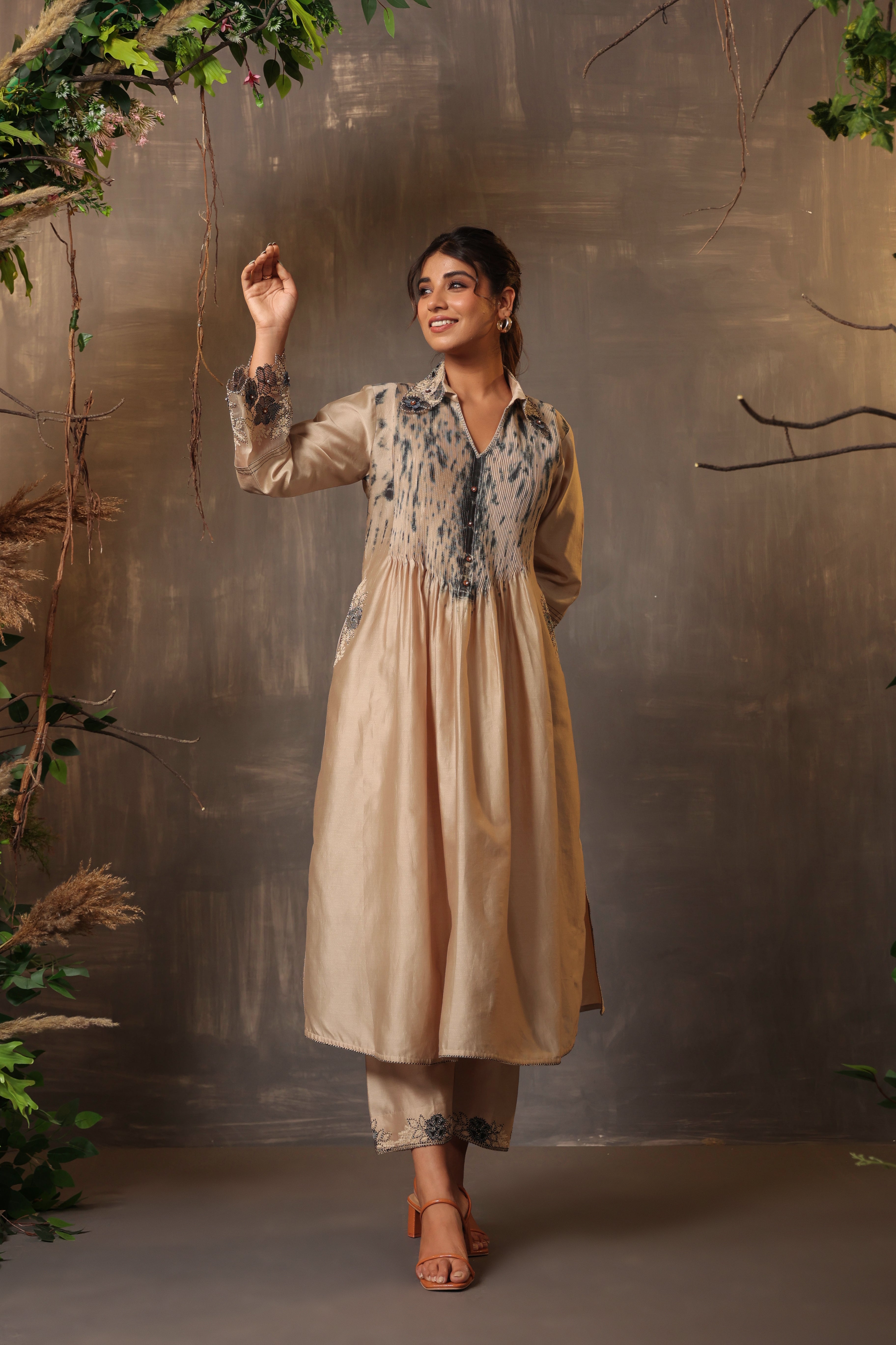 Gulshan Shibori Kurta Set