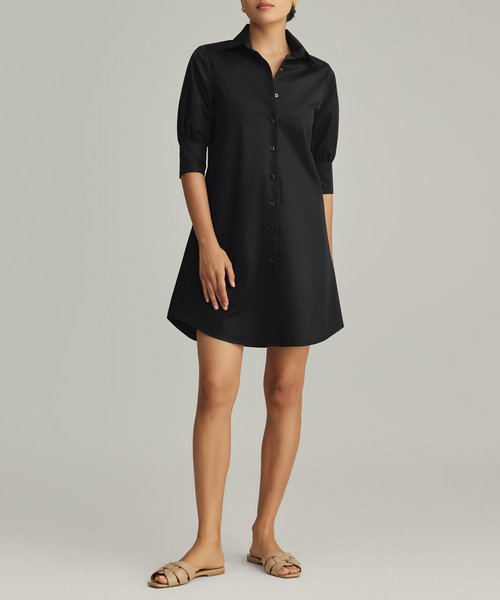 Egyptian Cotton Short Shirt Dress