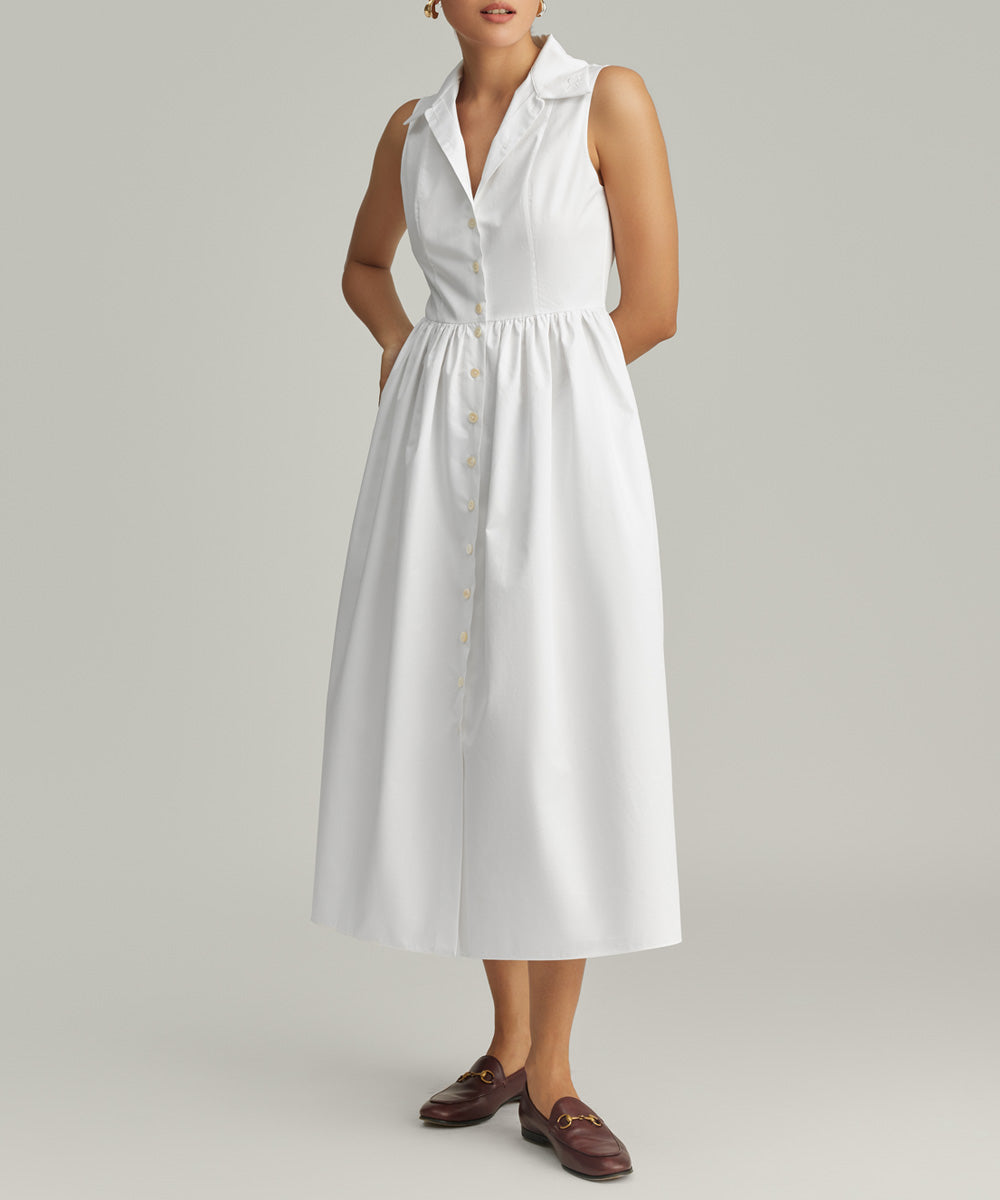 Egyptian Cotton Long Tennis Dress