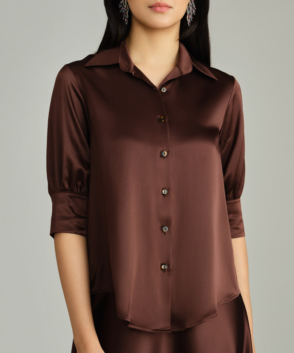 Silk Short-Sleeved Shirt