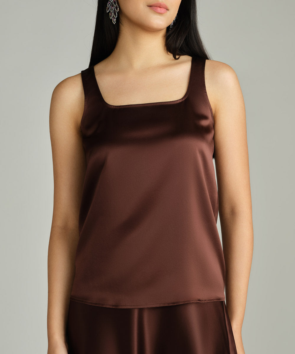 Espresso Silk Camisole