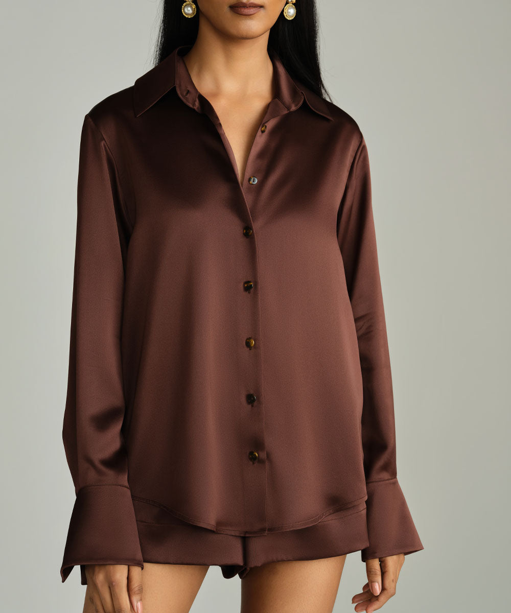 Silk Oversized Shirt